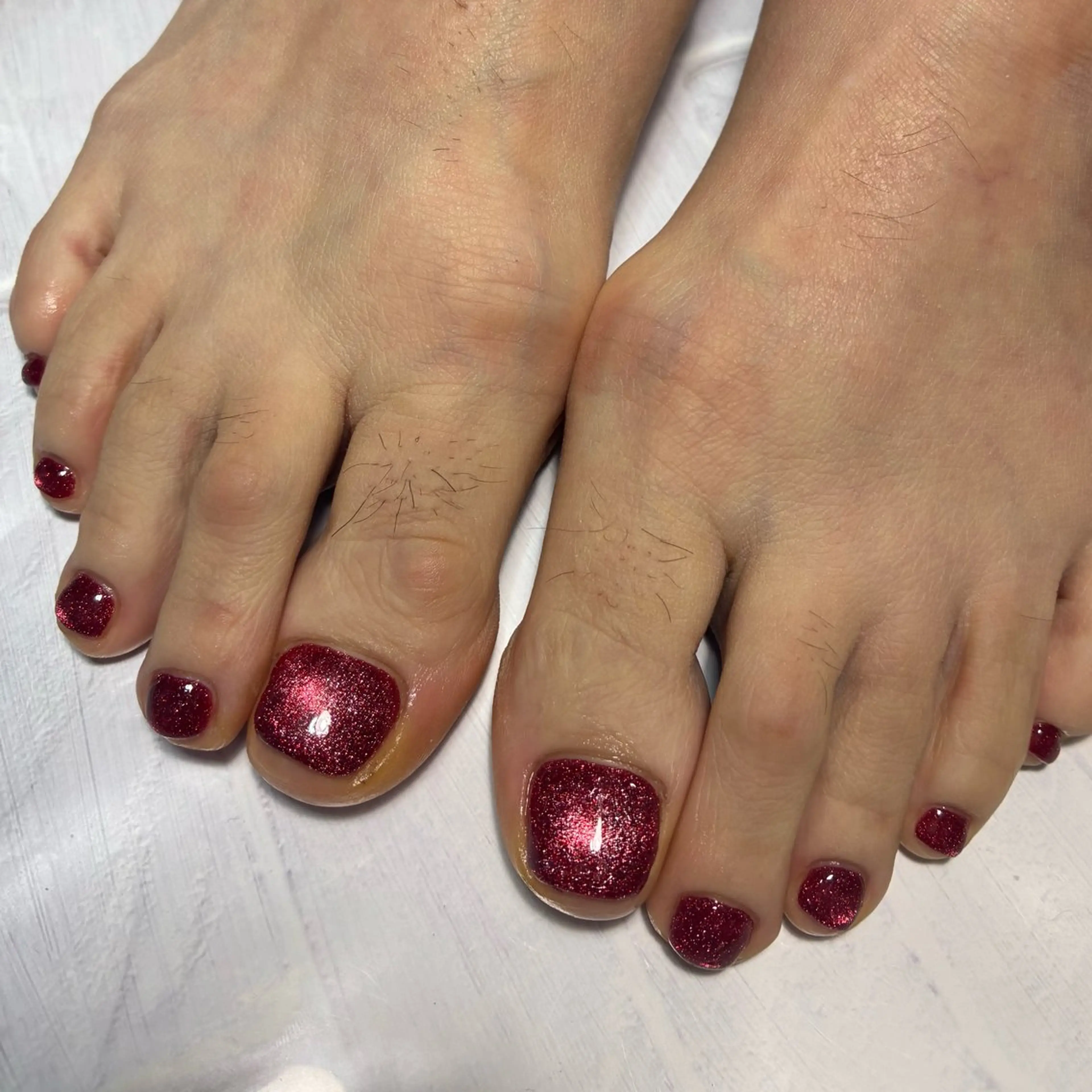 ショート フットネイル hs nail salonのネイルデザイン