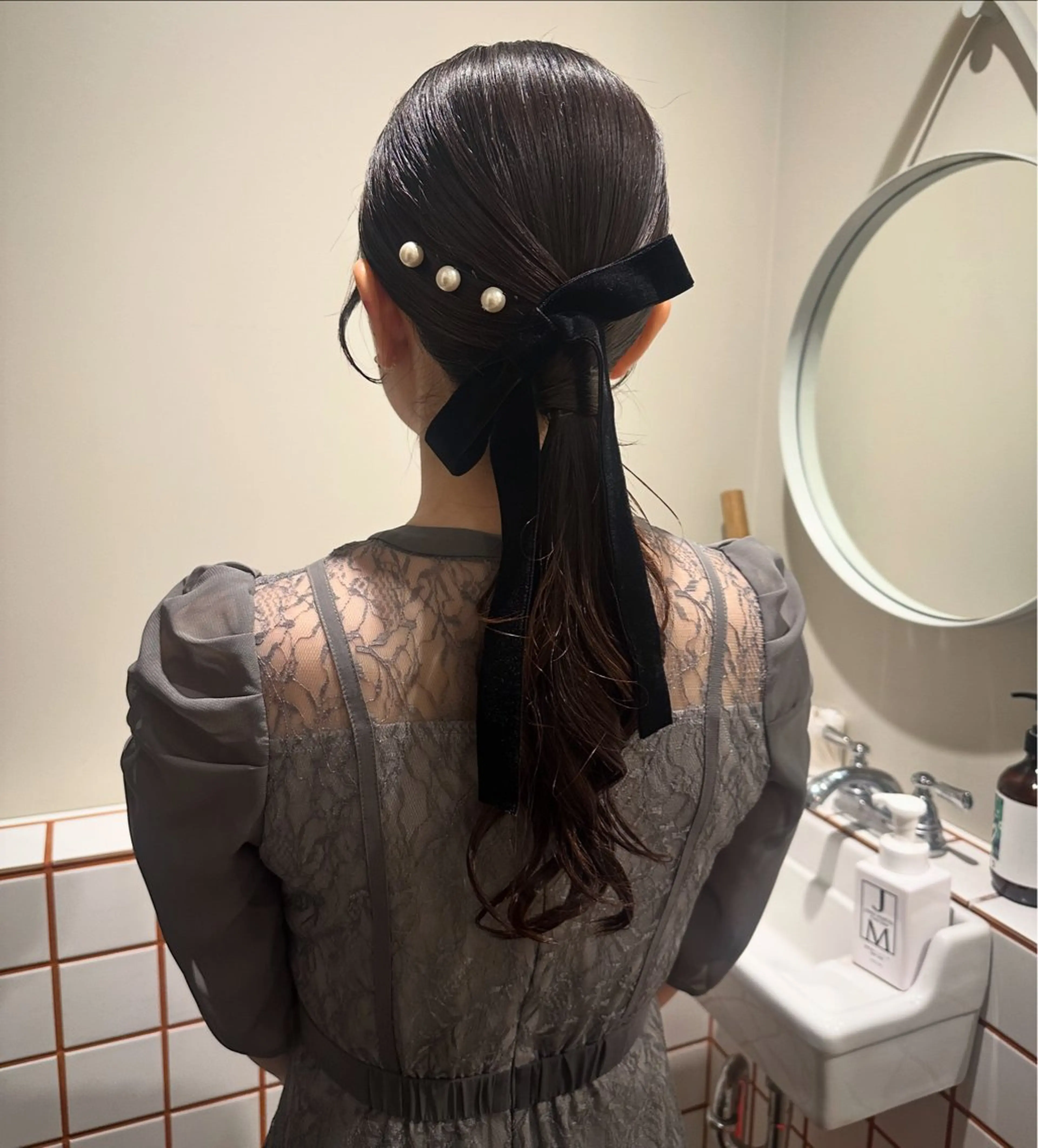 ロング ヘアアレンジ ヘアセット hibiki/セット /透明感カラーのヘアスタイル