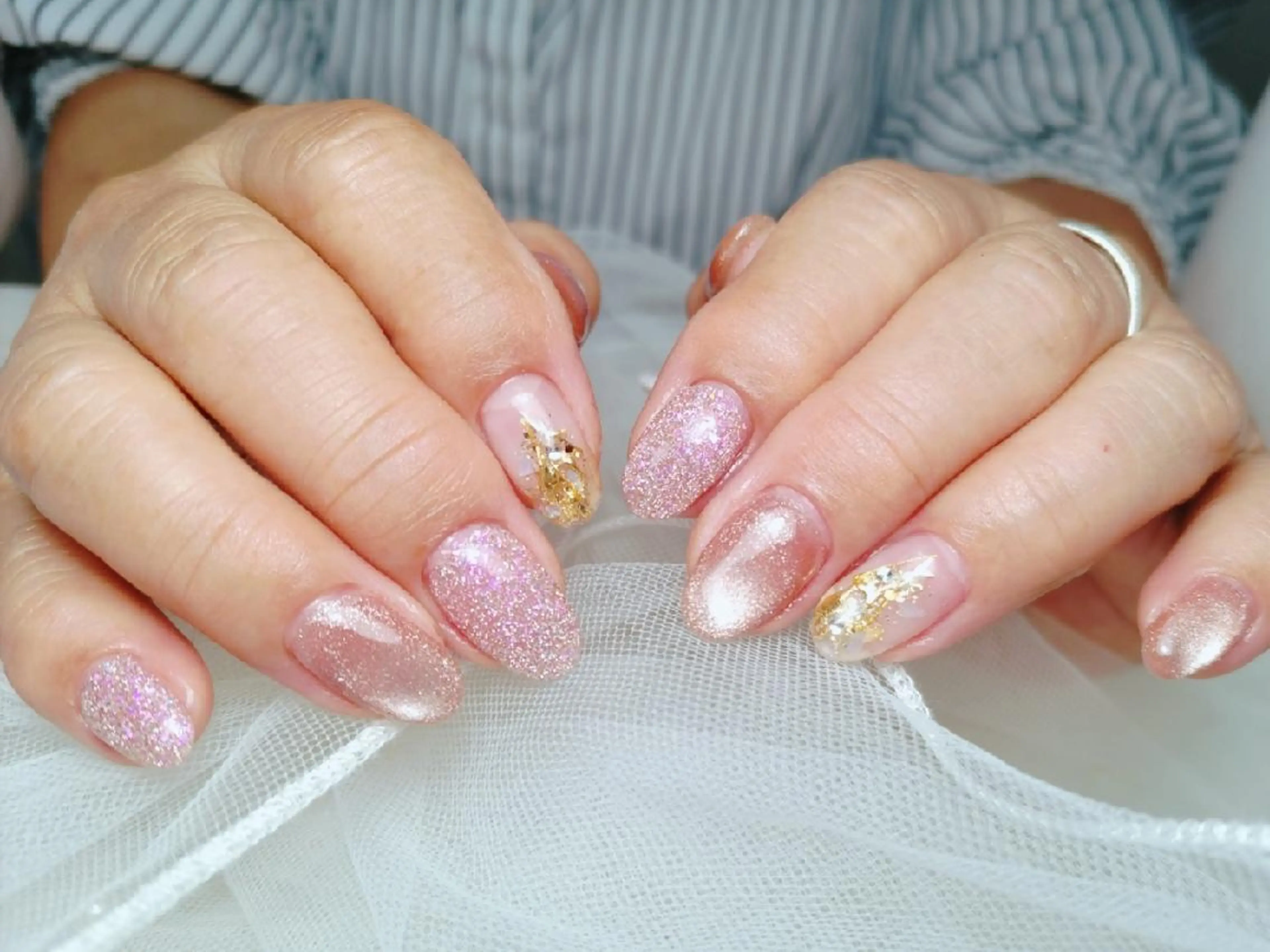 ネイル アートネイル フラッシュネイル マグネットネイル ニュアンスネイル シンプルネイル ハンドネイル 門戸厄神プライベートサロンulunail所属・ulunail mikaのネイルデザイン