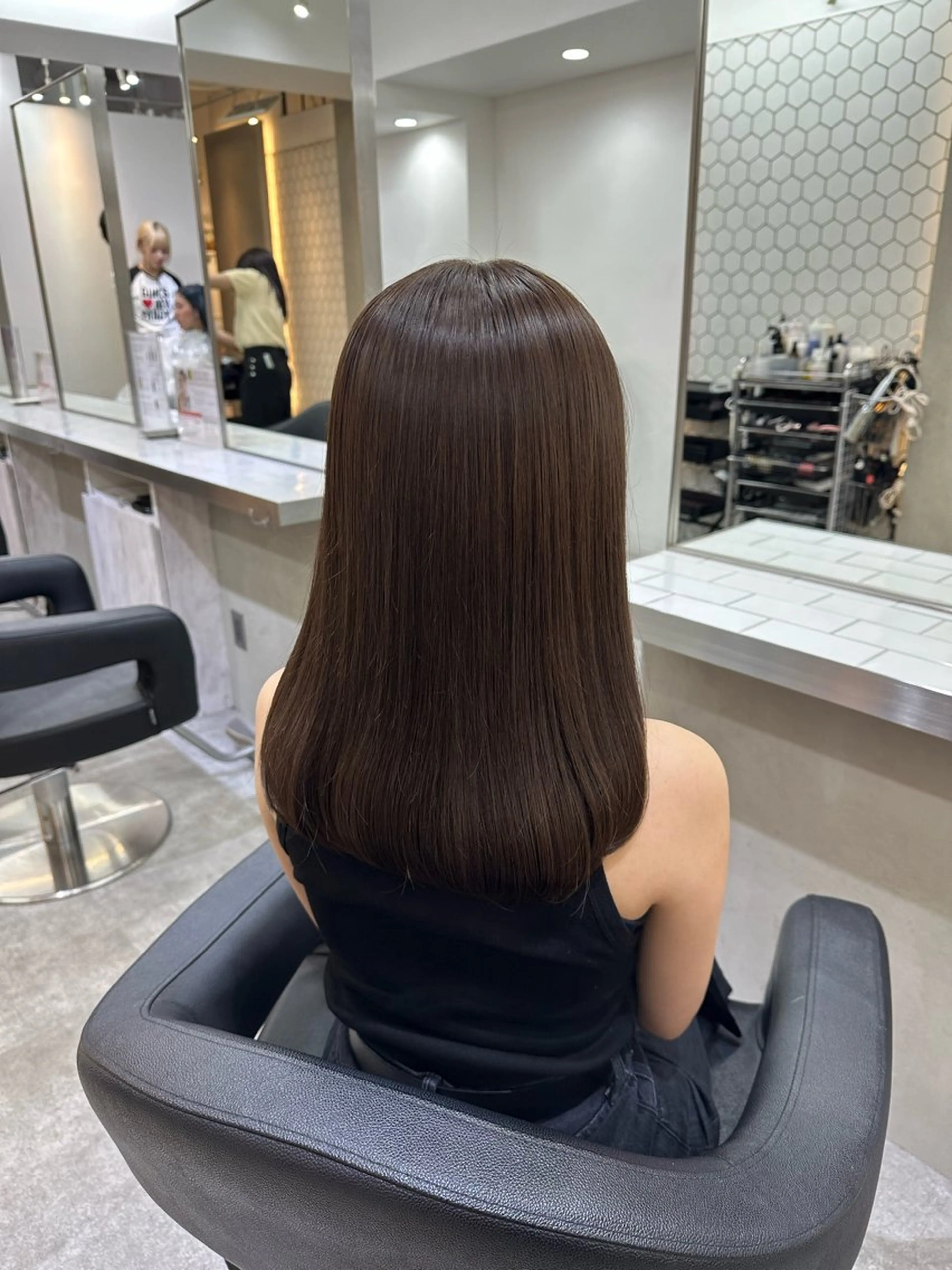 セミロング カラー 銀座/ヘアセット シマムラ ミホのヘアスタイル