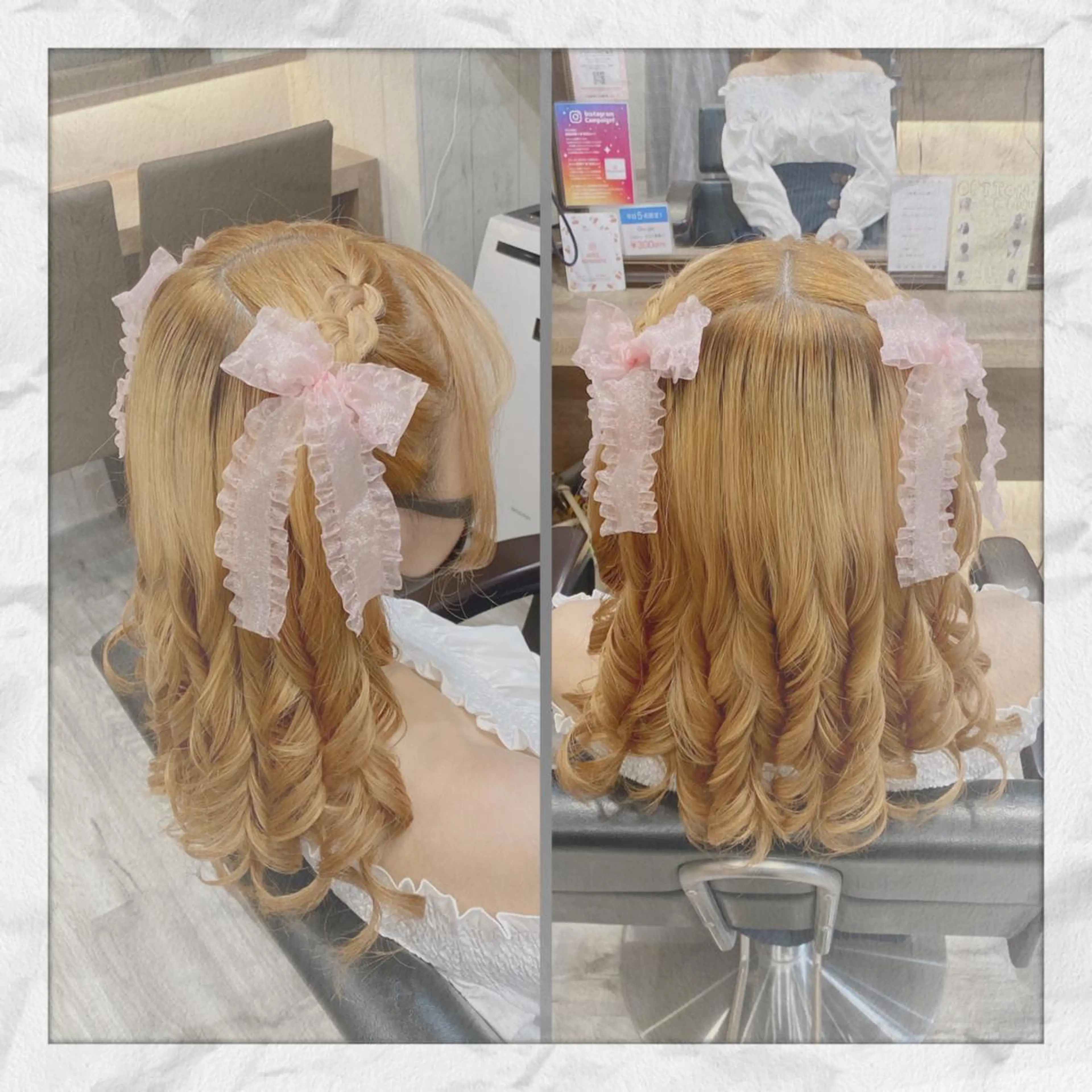 セミロング ヘアアレンジ ヘアセット ヘアセット/着付け 𓇼 松本 夏美𓇼のヘアスタイル