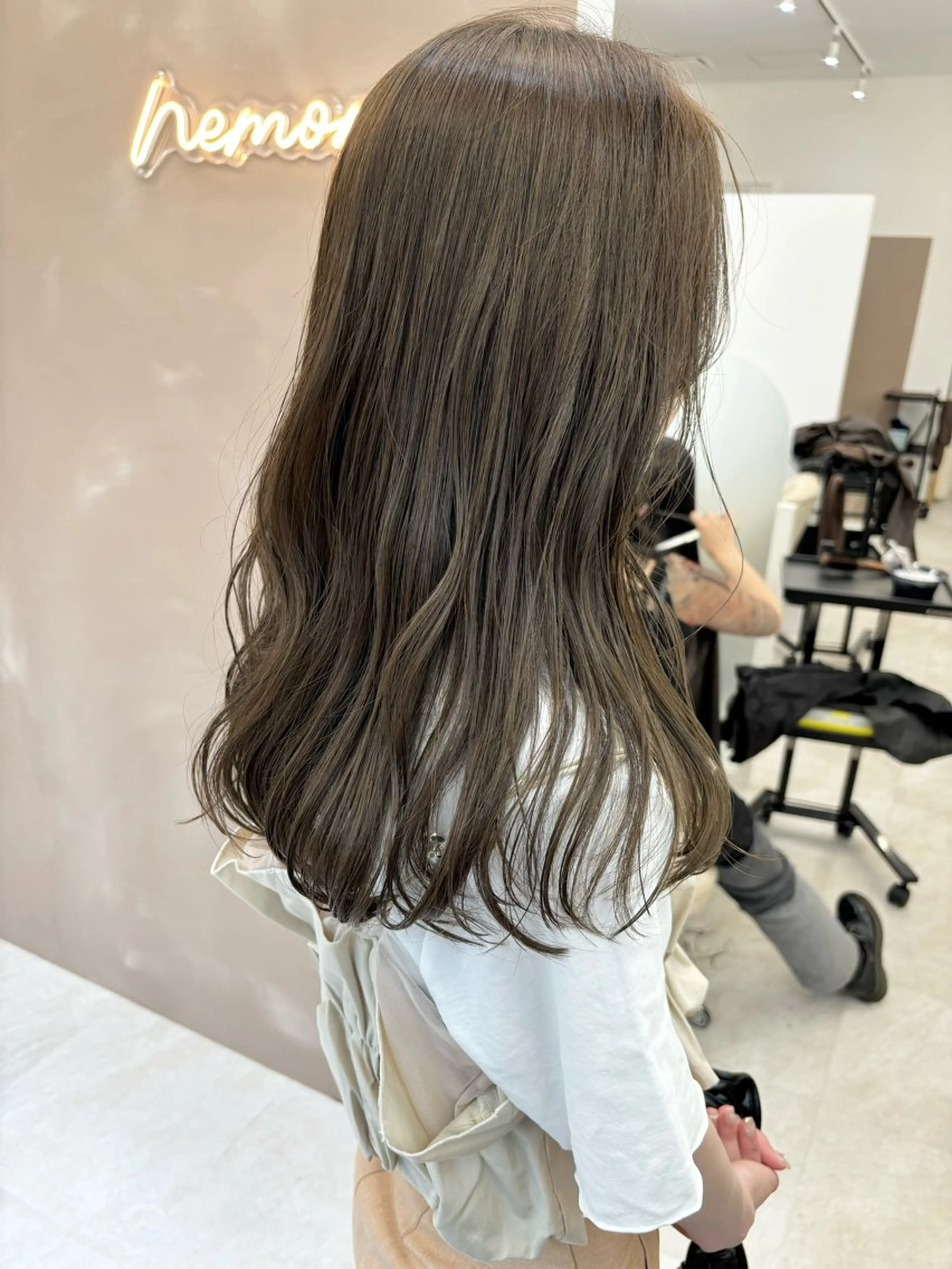 ロング カット ヘアカラー 透明感カラー／ 髪質改善／ボブ／中山のヘアスタイル