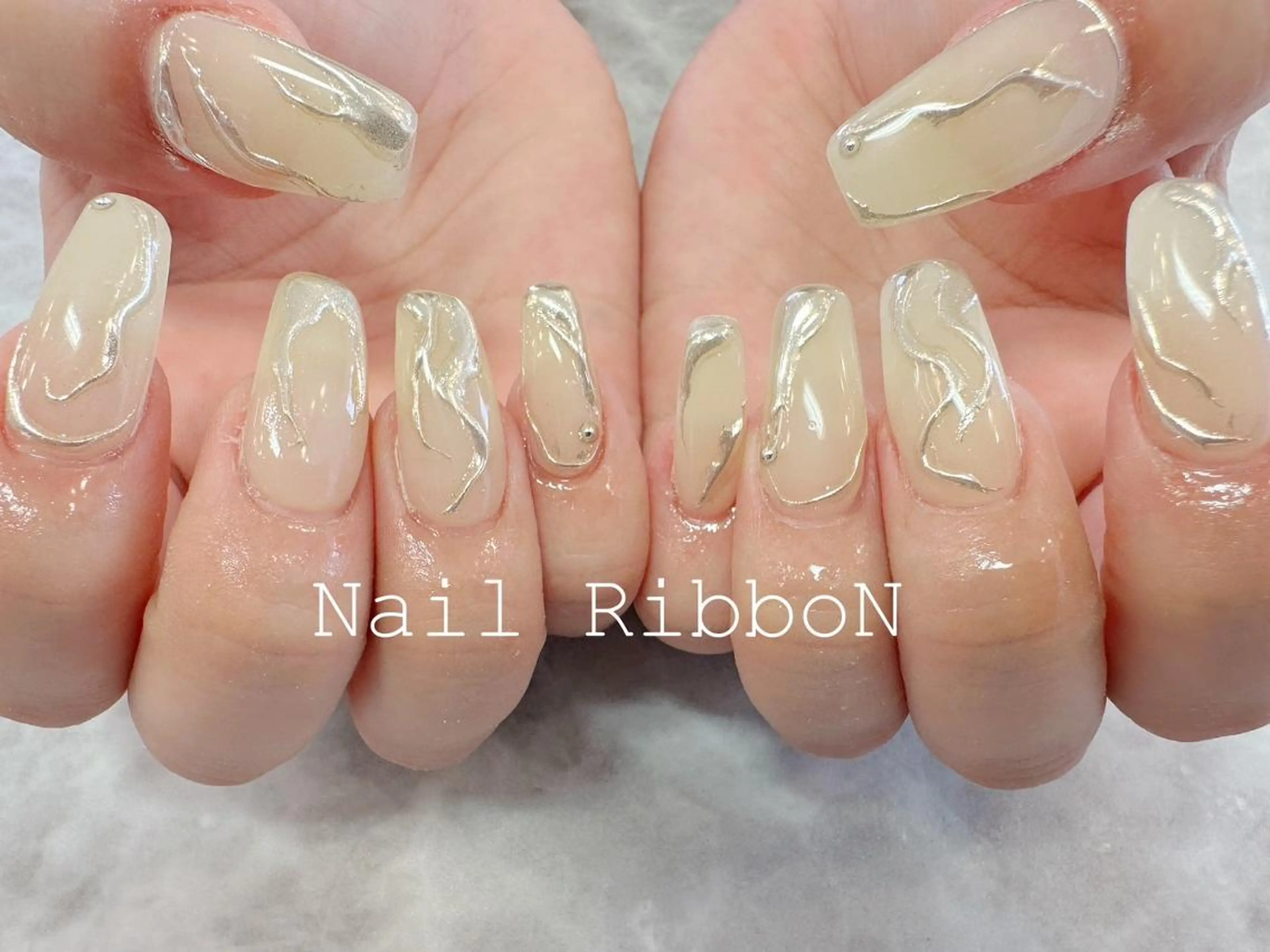 ネイル ネイルリボン 石田のネイルデザイン