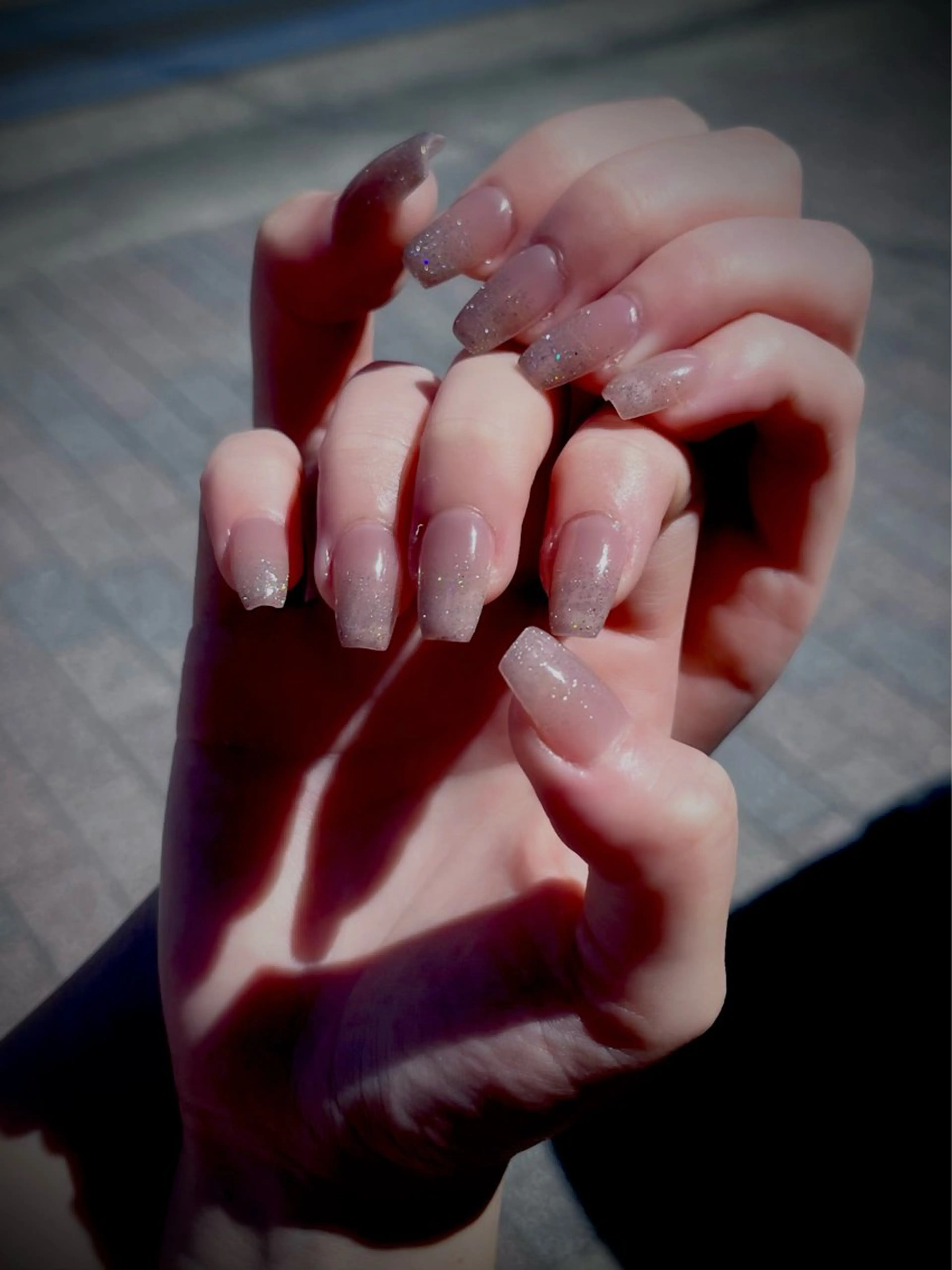 ネイル キラキラネイル マグネットネイル ワンカラーネイル スカルプネイル ワンホンネイル nine.🦋 YUKOのネイルデザイン