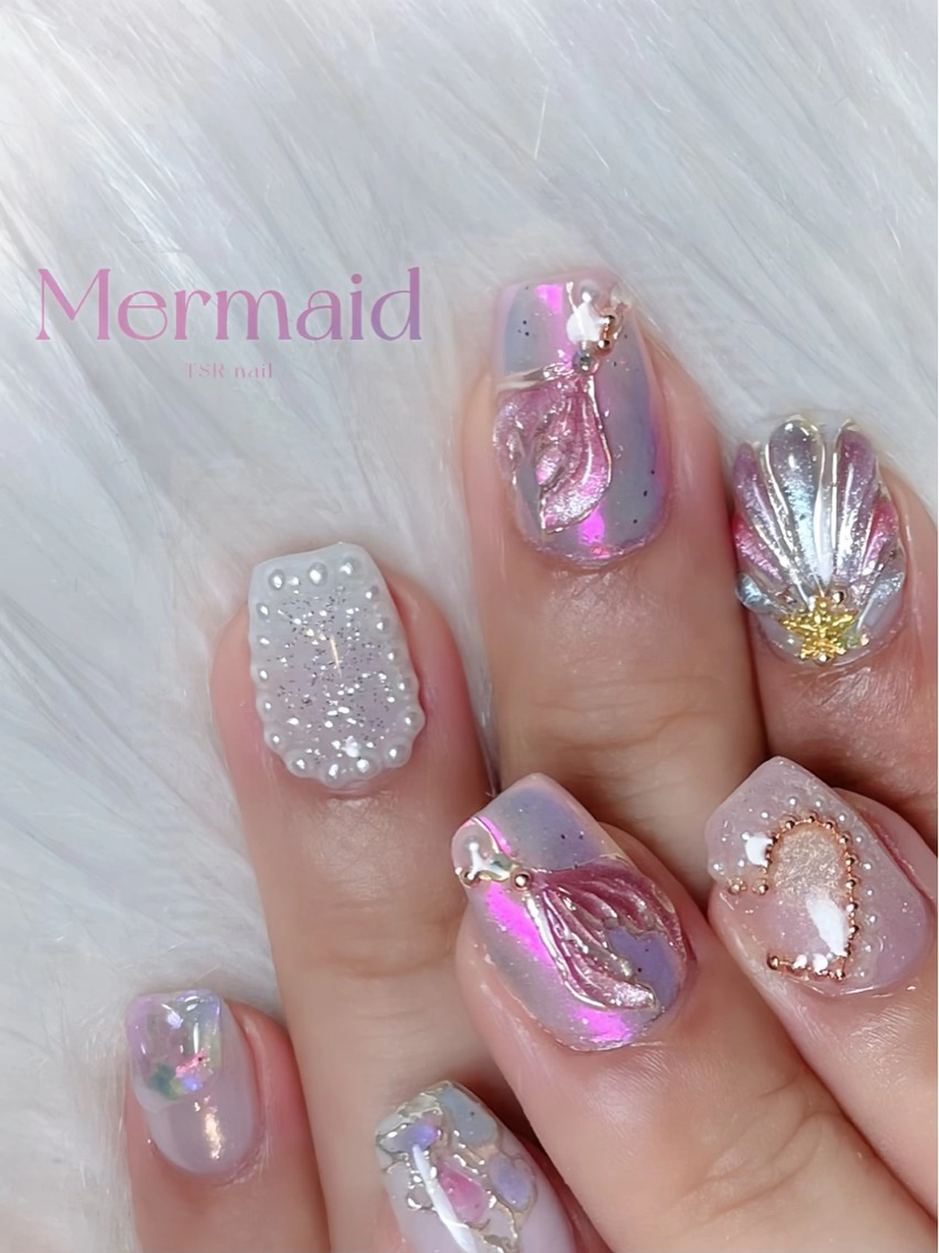 ネイル ぷっくりネイル ショートネイル ハンドネイル ハンドケア 爪咲 りり花のネイルデザイン