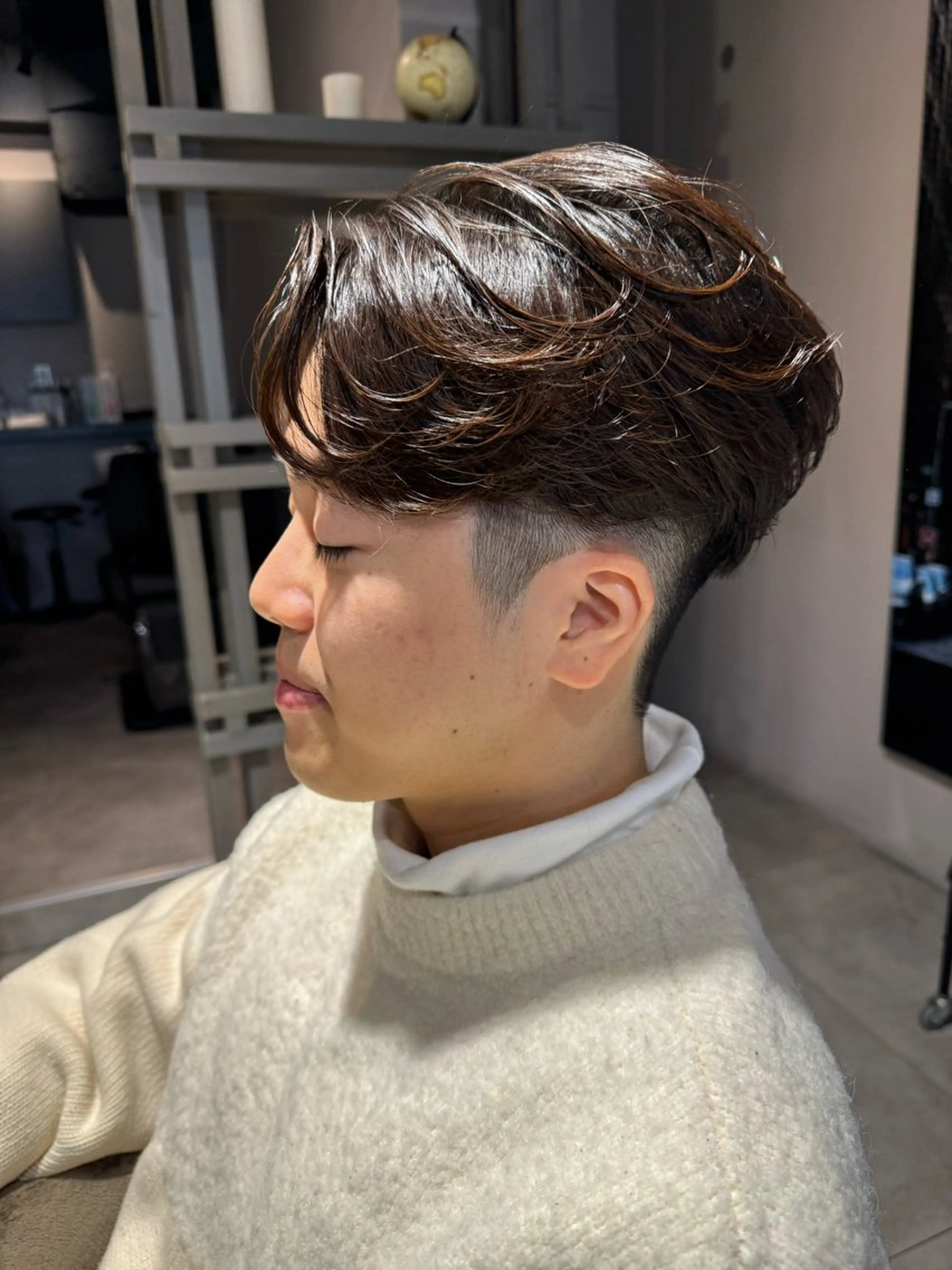 ショート パーマ メンズ カルマパーマ メンズパーマ カット パーマ Dxxxx III所属・女性目線の大人 メンズ*Ayakaのヘアスタイル