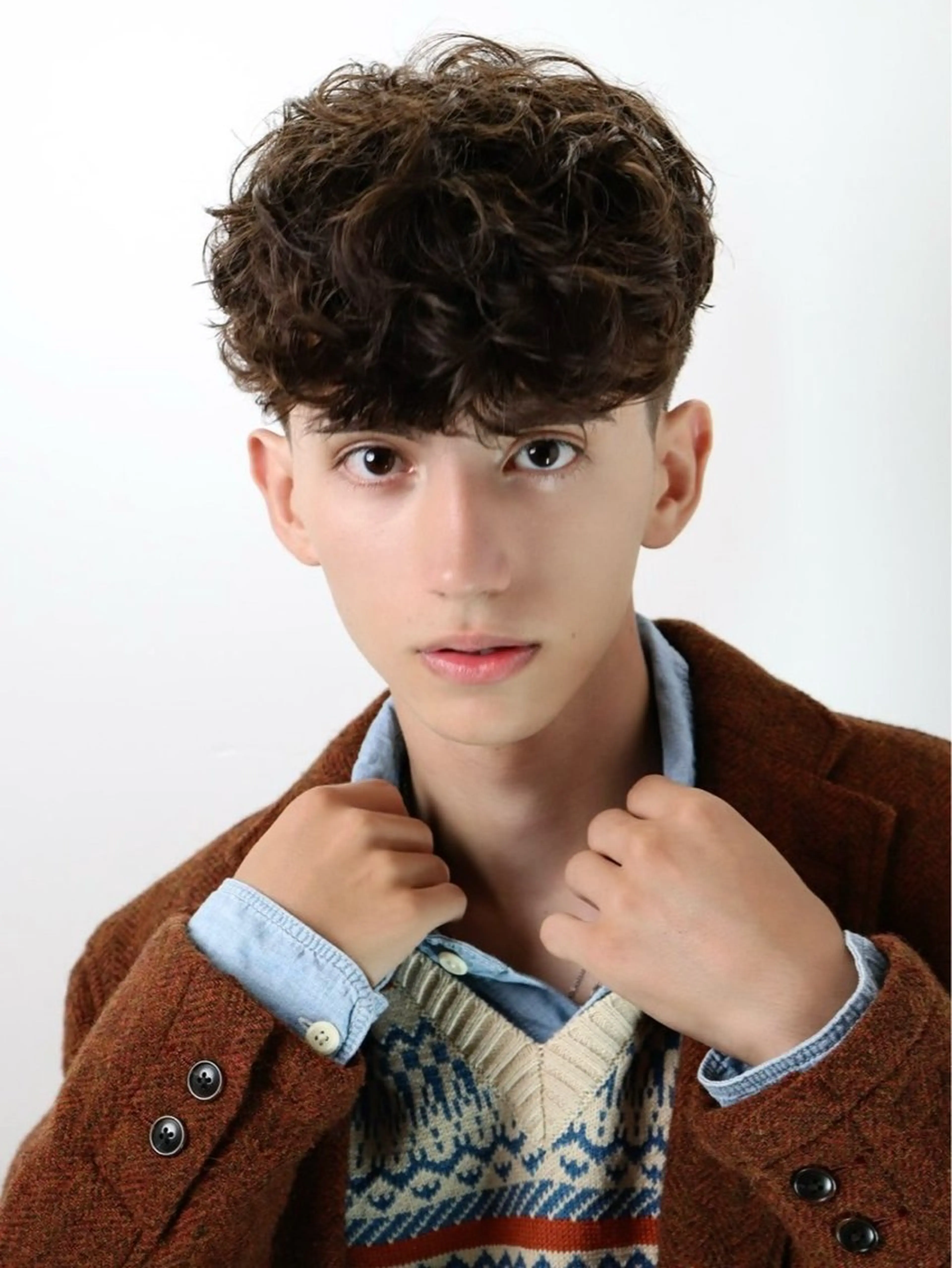 メンズ スペインカール カット パーマ 【公式】LUCEY 川越のヘアスタイル