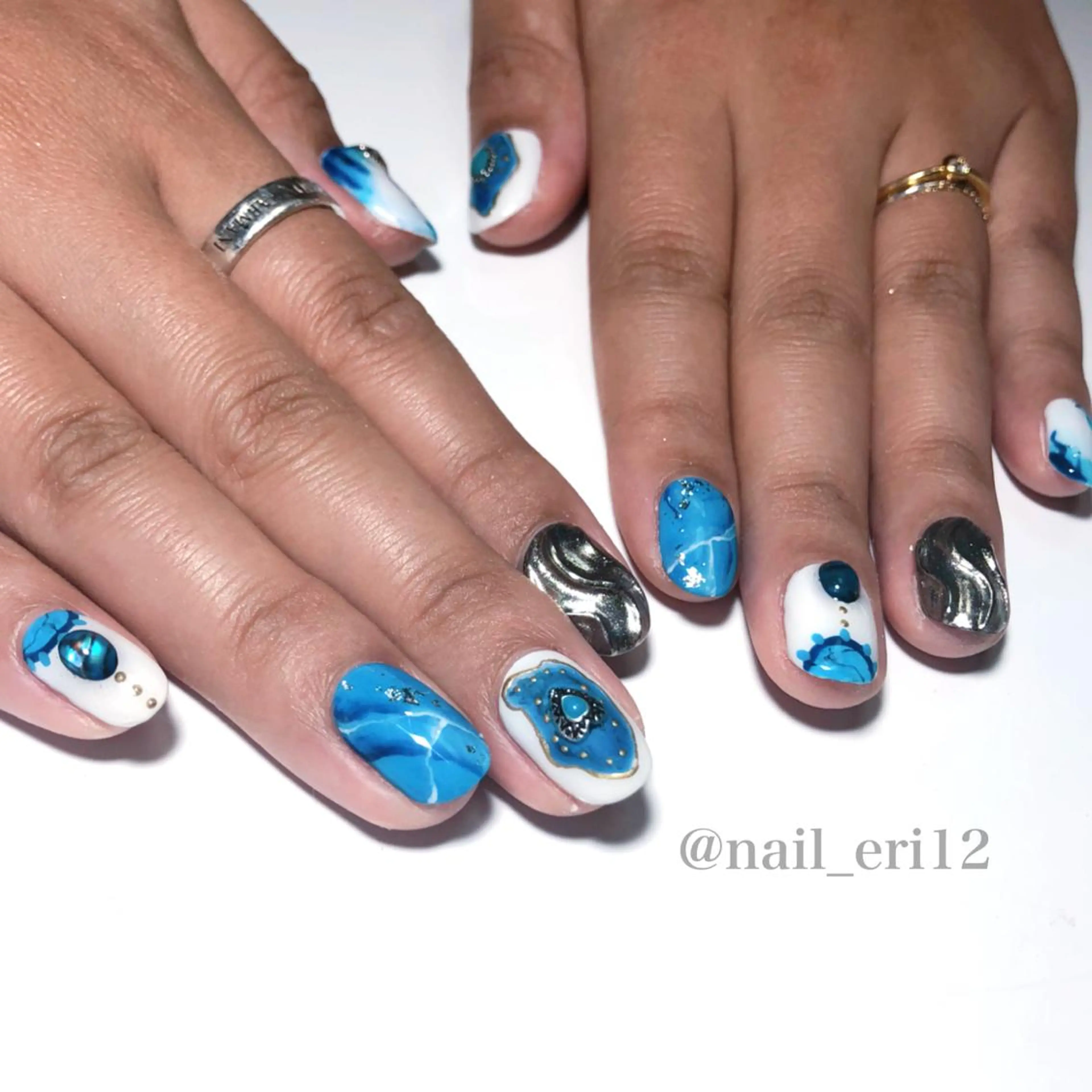 ショート ネイル nail salon &e eriのネイルデザイン