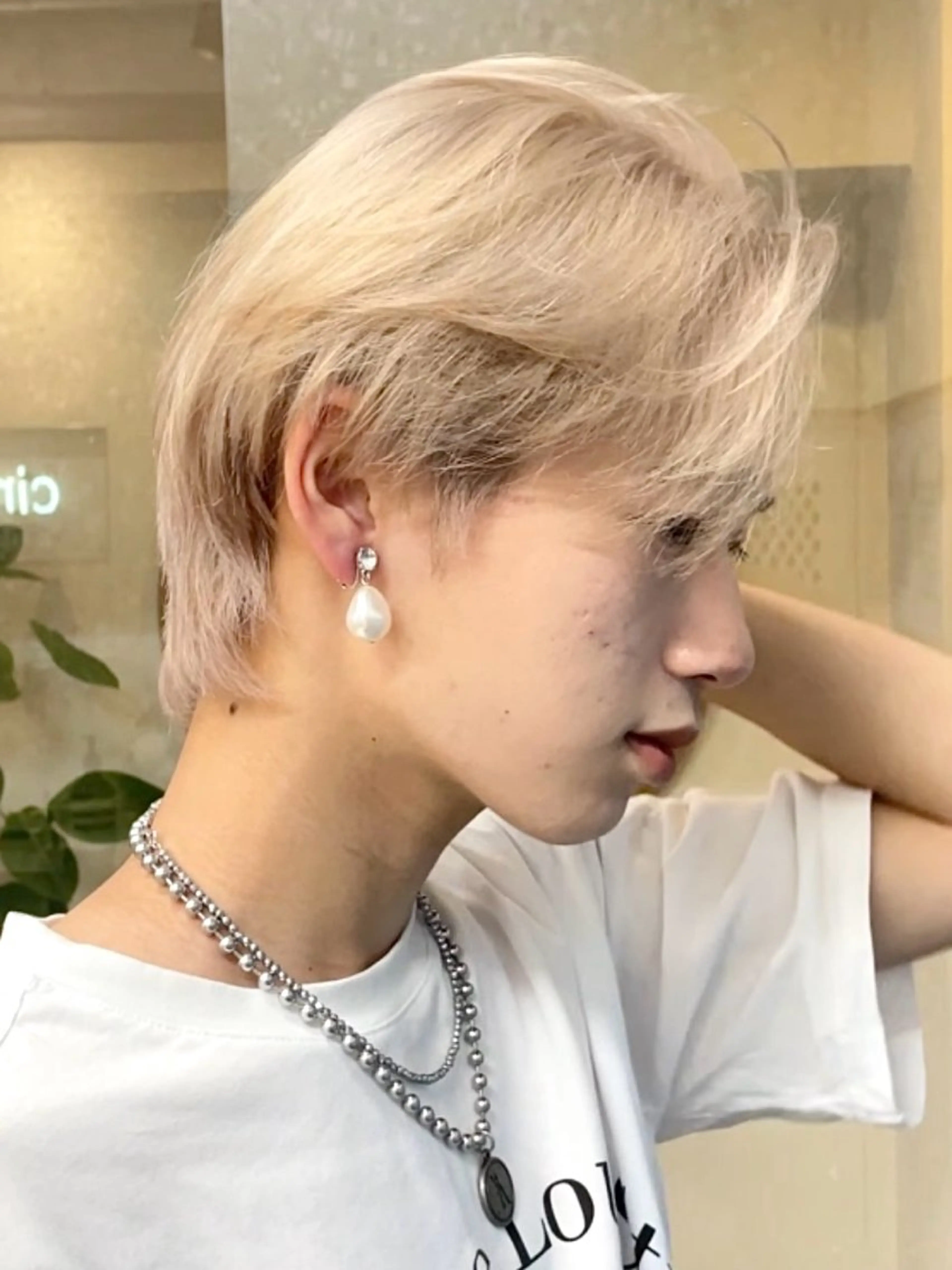 ショート メンズ センターパート メンズウルフカット ウルフカット Cinq所属・ハイライト🌟/ ボブ/豊田のヘアスタイル