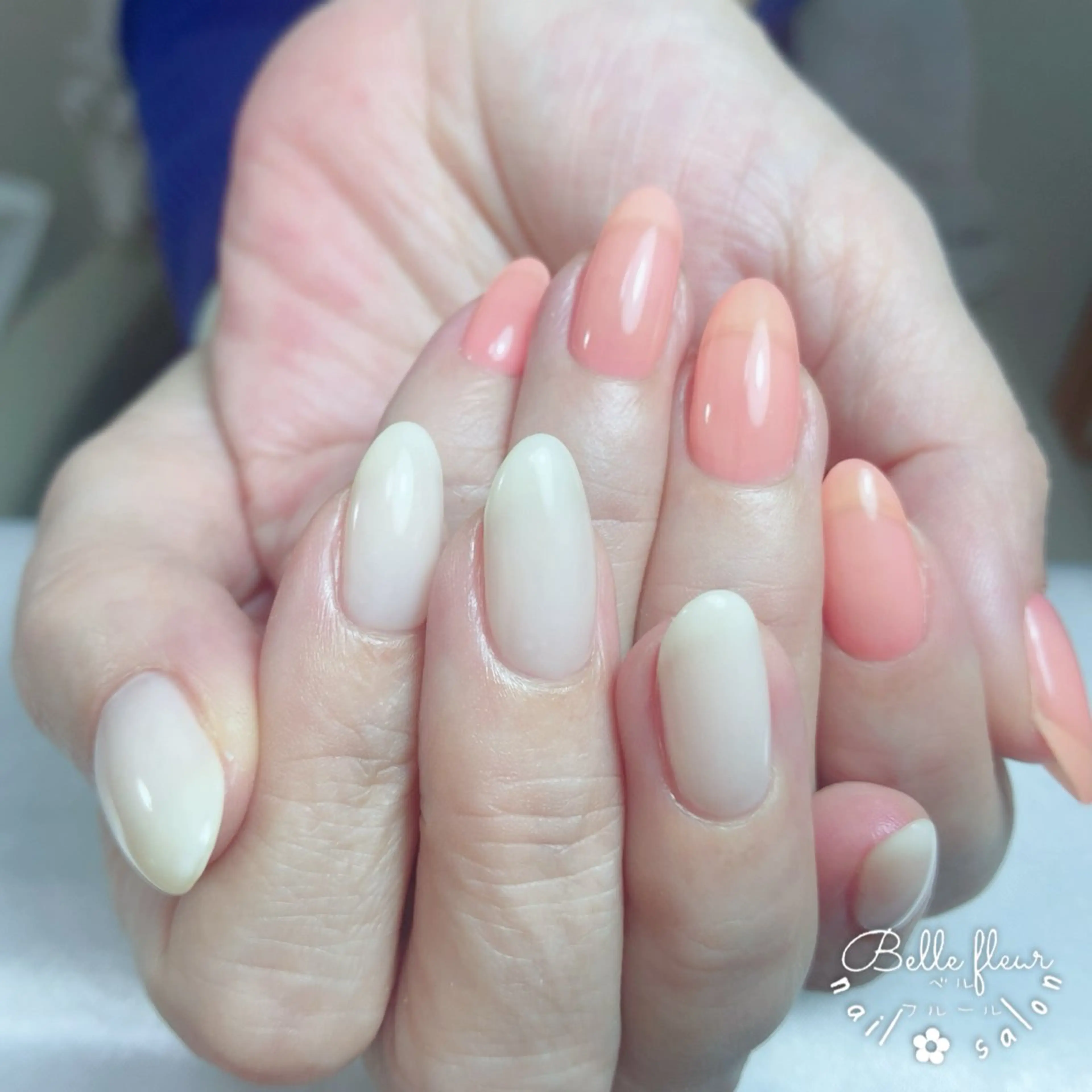 ネイル グリーン ワンカラーネイル ハンドネイル ﾈｲﾙｻﾛﾝ Bellefleurのネイルデザイン