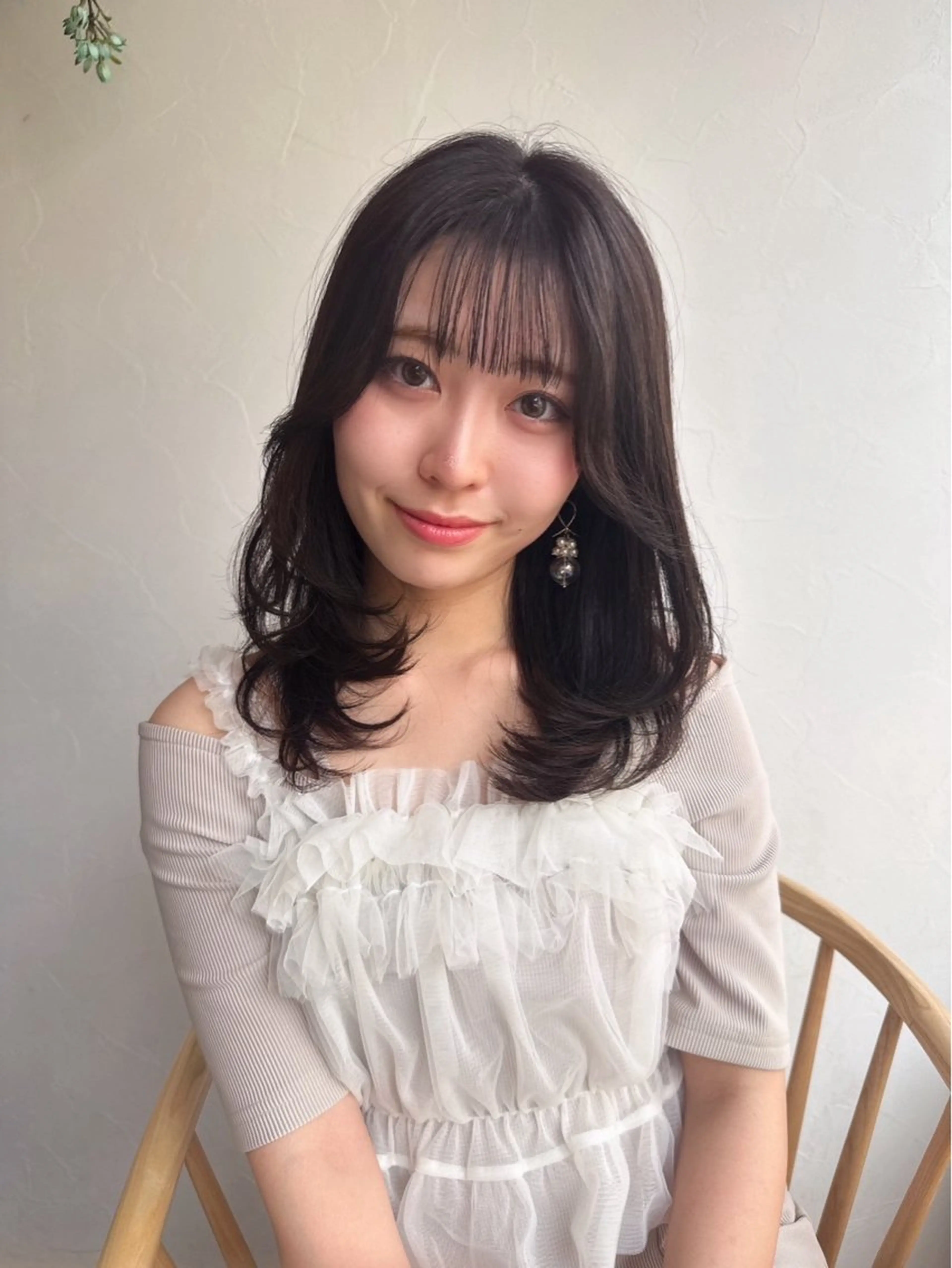 セミロング 艶レイヤー🍊 加藤隆也のヘアスタイル