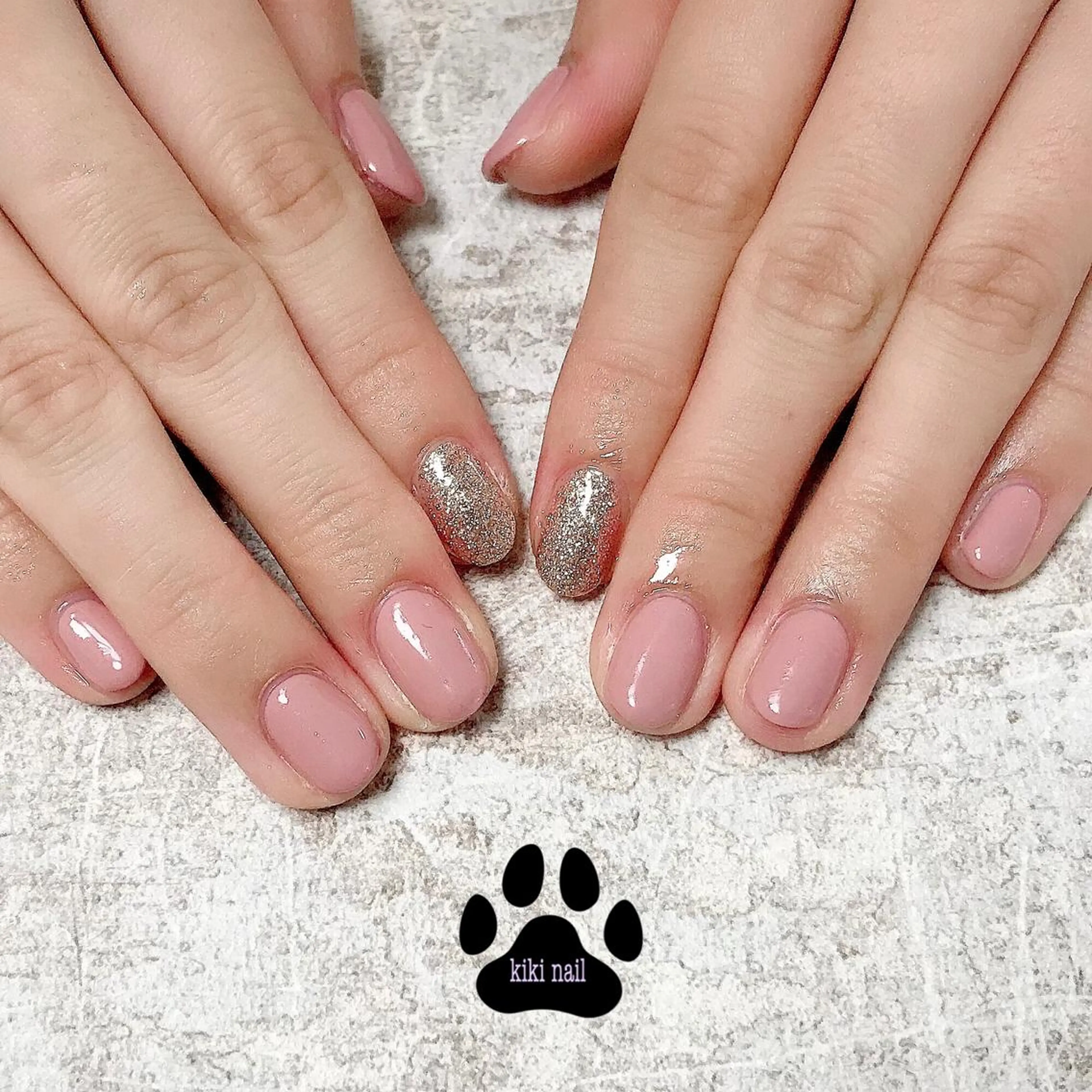 ネイル フットネイル ラメ(グリッター) ワンカラーネイル kikinail 溝の口のネイルデザイン