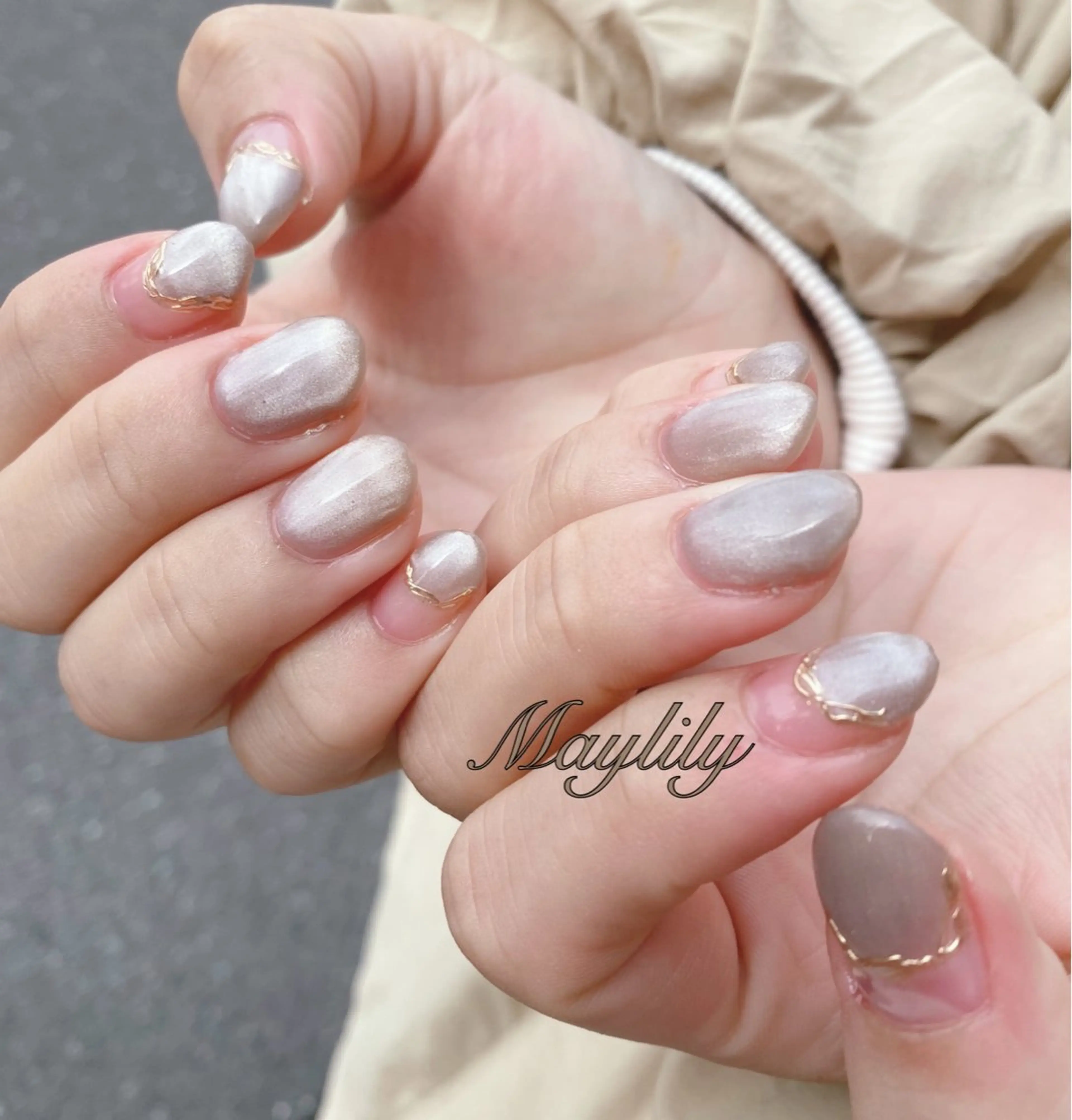 ネイル マグネットネイル ハンドネイル Nail care salon Maylily所属・Nail salon Maylilyのネイルデザイン
