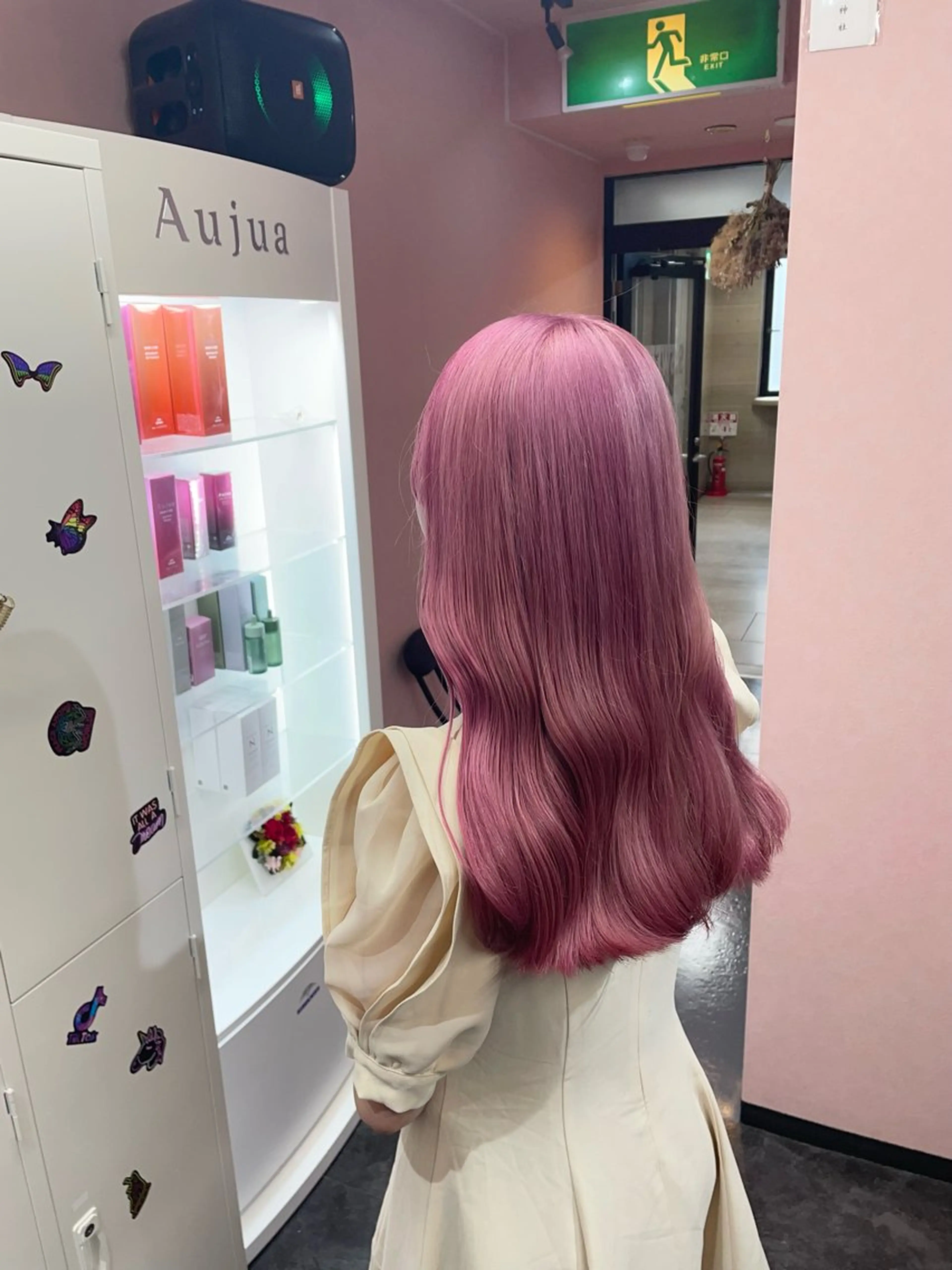 ロング カラー ピンクカラー ヘアカラー トリートメント ハイトーン/ブリーチ /hikaruのヘアスタイル