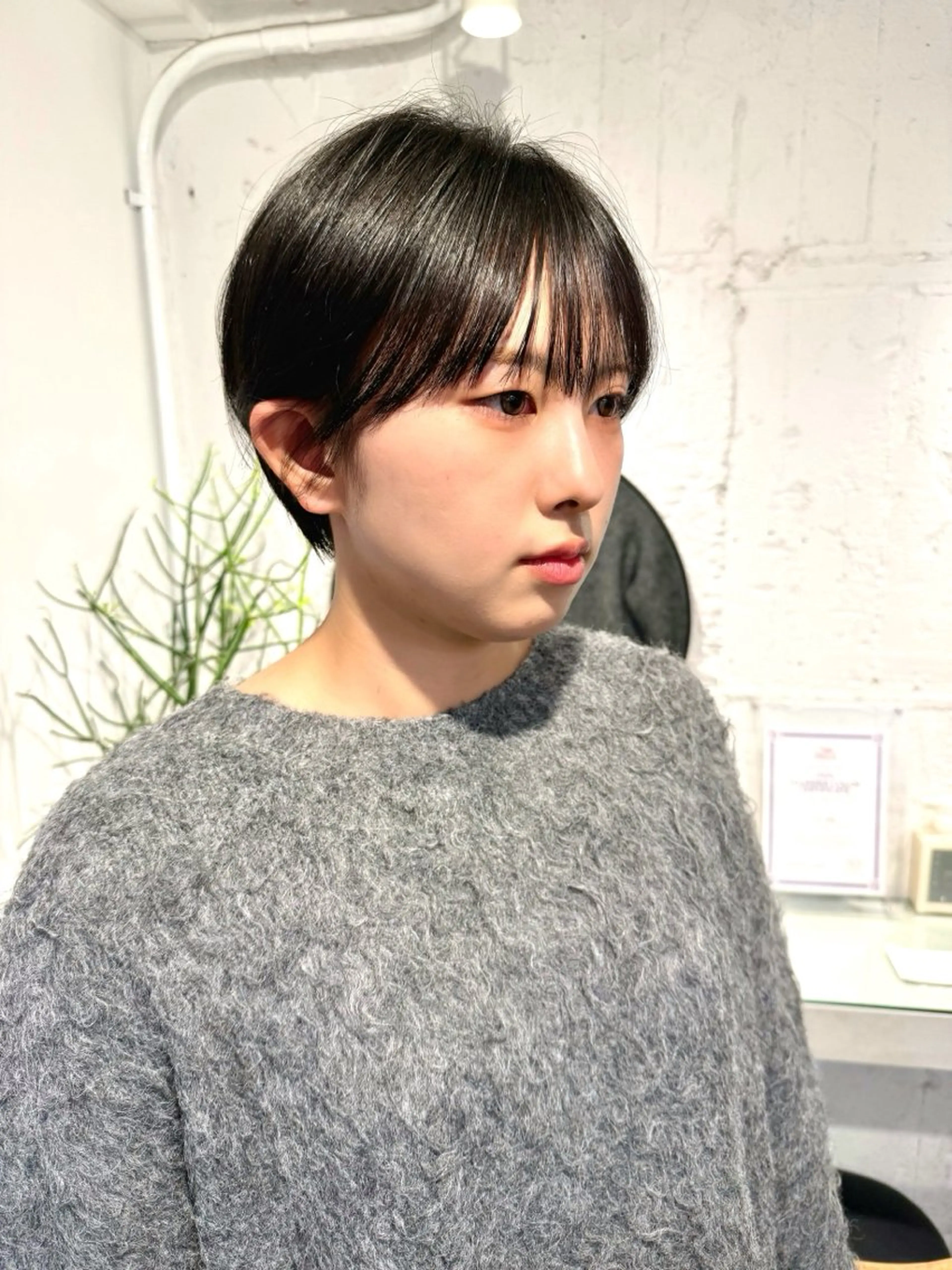 ショート カット ヘアカラー 骨格診断で絶対可愛い ✨丸みショート✨凌弥のヘアスタイル