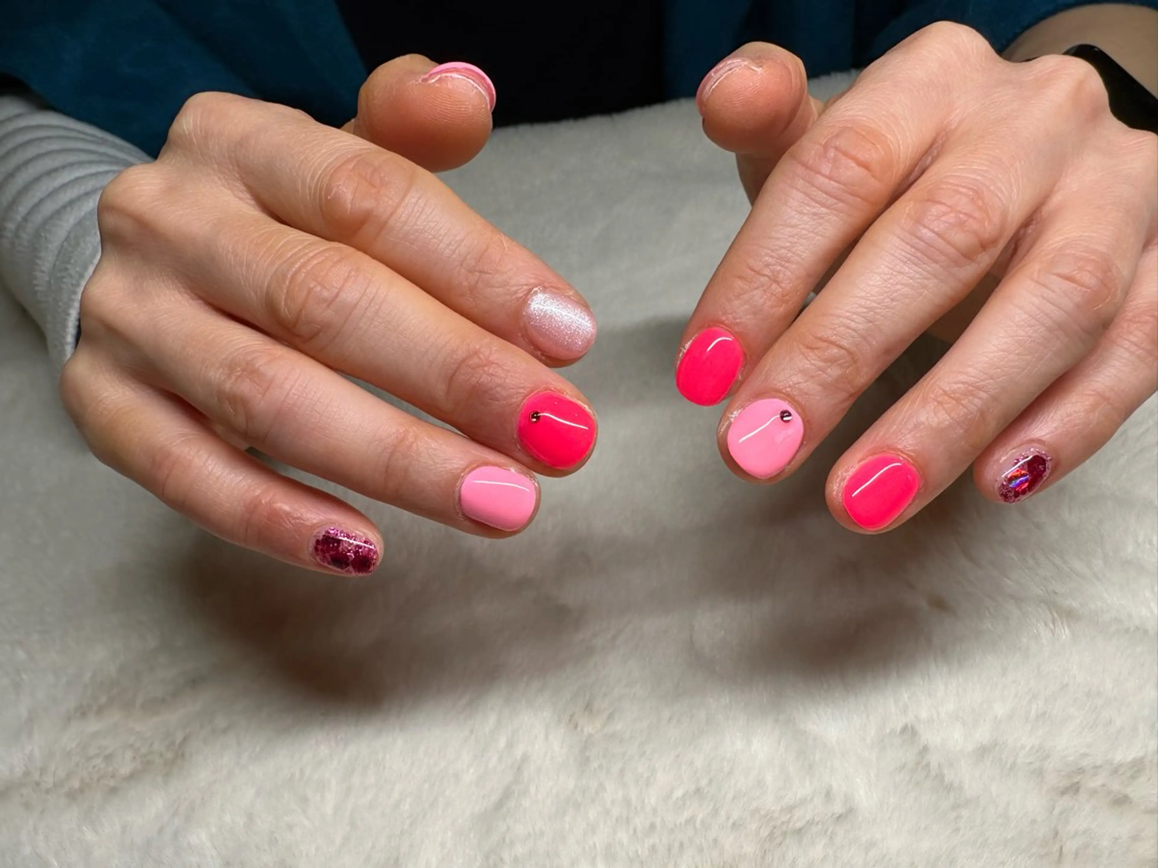 ネイル ワンカラーネイル ピンク ハンドネイル 小林 麻里のネイルデザイン