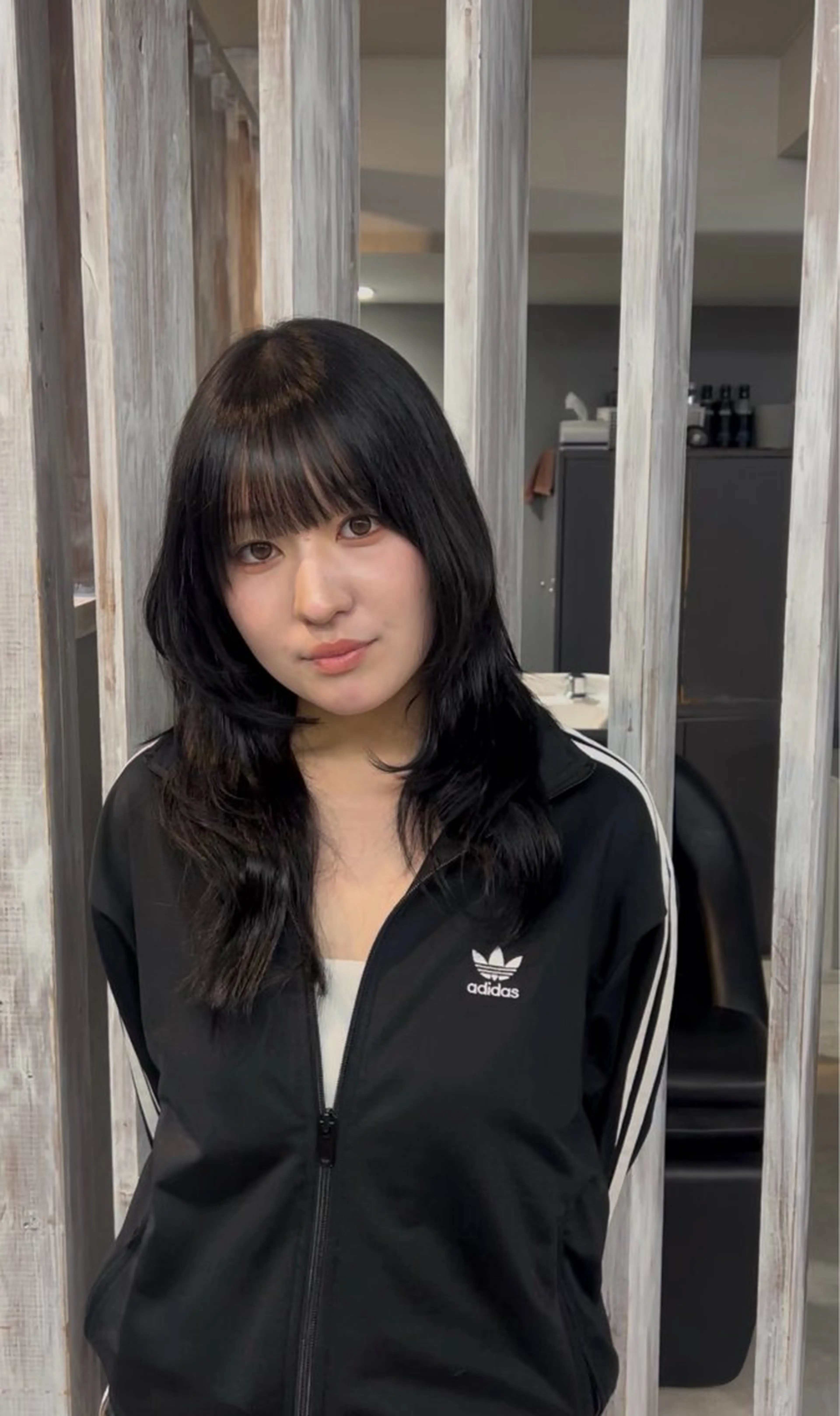 ミディアム カラー ハッシュカット 沼野 奈美/CREAMのヘアスタイル