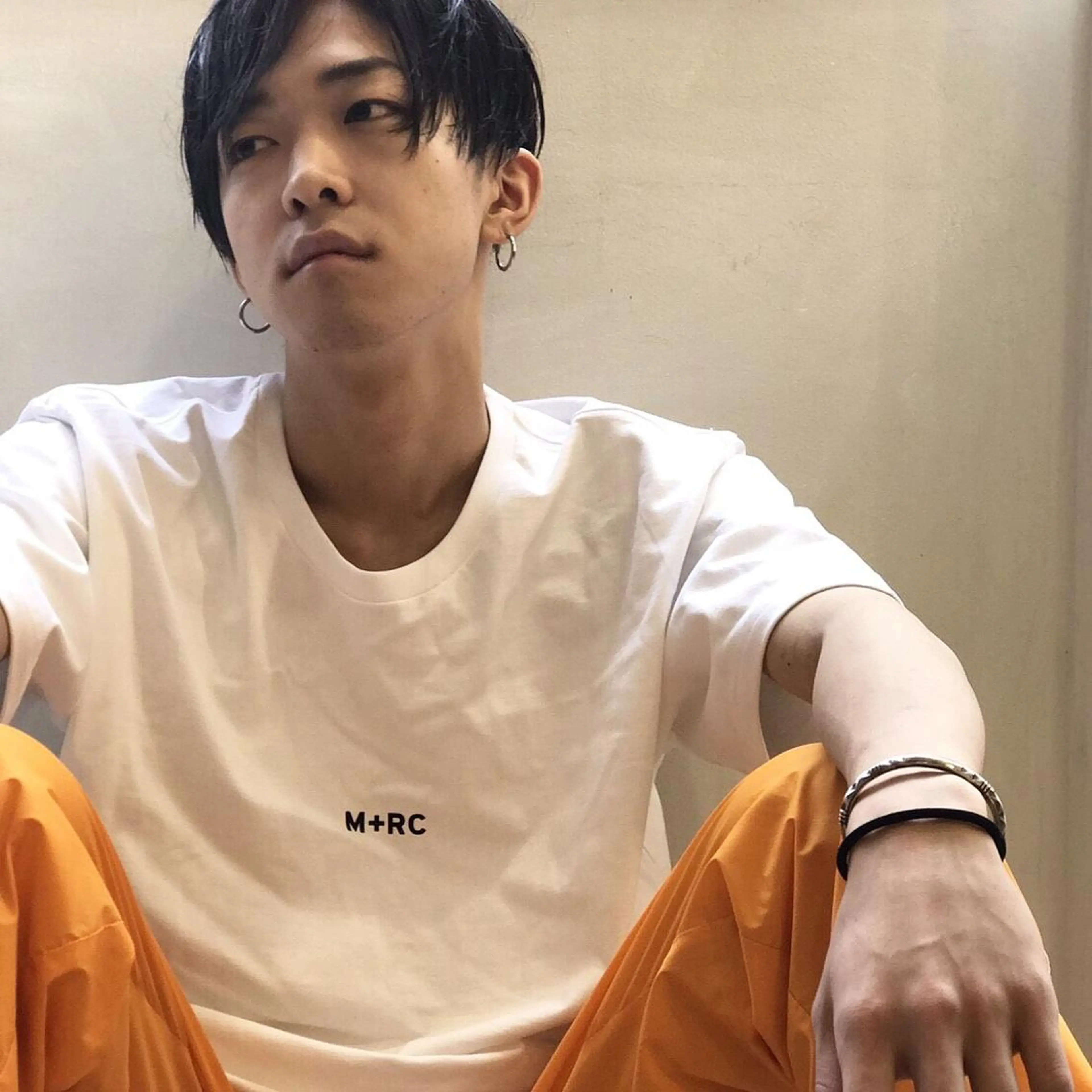 ショート カラー パーマ メンズ マッシュ メンズパーマ 平内 賢人のヘアスタイル