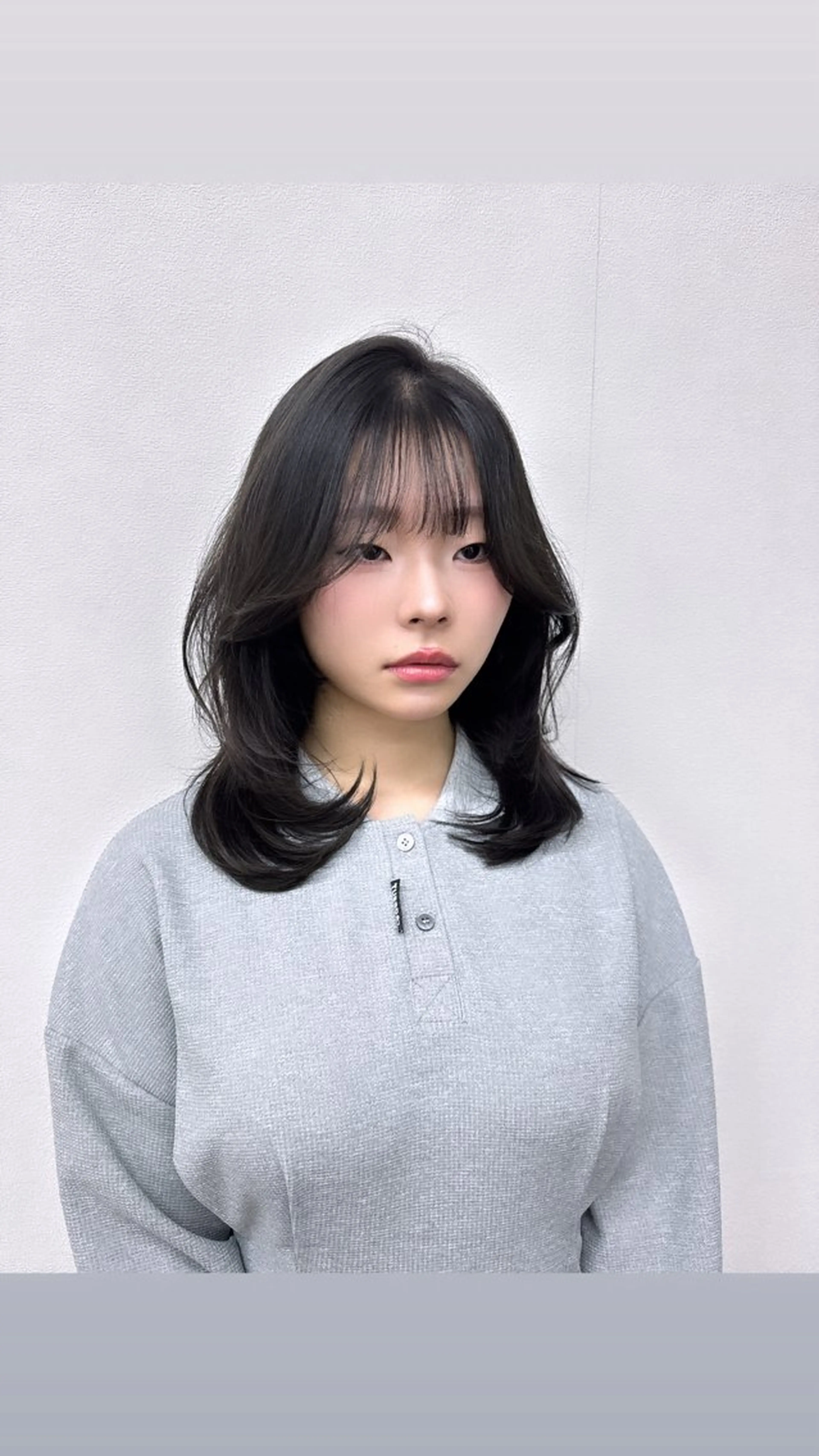セミロング カラー ヘアアレンジ くびれヘア 髪質改善 韓国風ヘア レイヤーカット トリートメント カット ヘアカラー トリートメント 酸性縮毛矯正🧴韓国 レイヤー/髪質改善のヘアスタイル