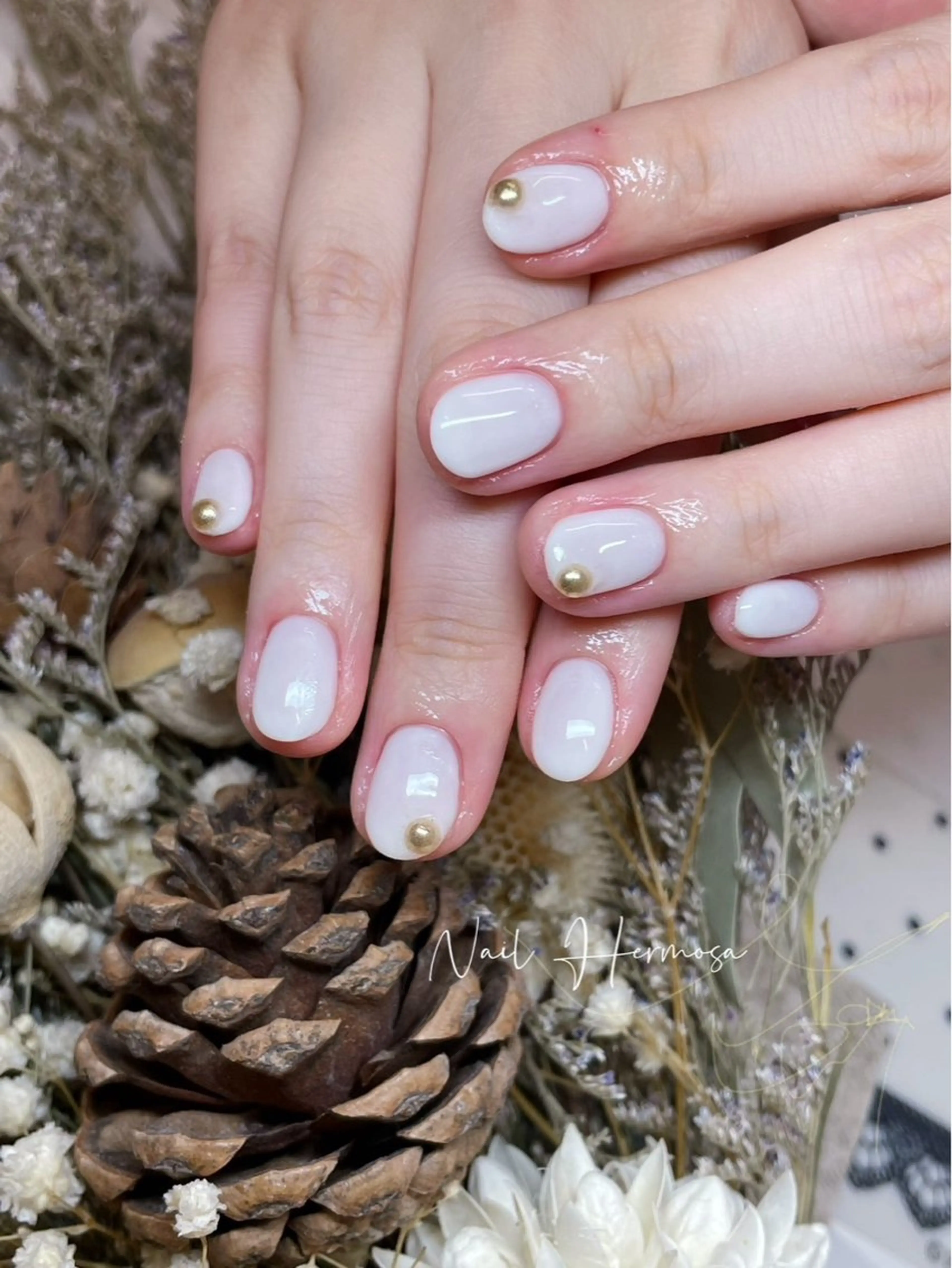 ネイル 長さ出し フラッシュネイル フットネイル ジェルネイル マグネットネイル ハンドネイル エルモサ YURIKAのネイルデザイン