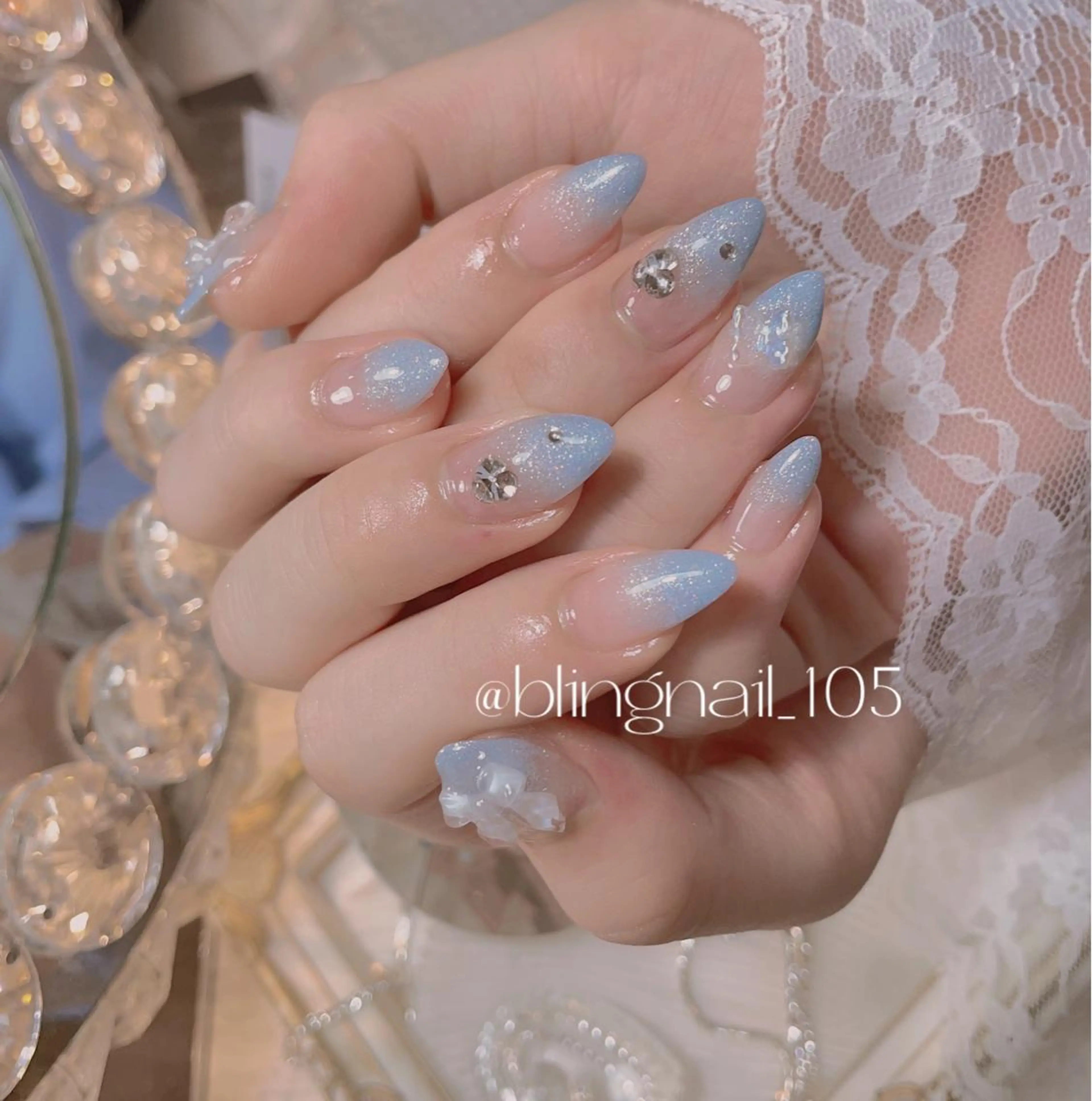 ネイル 23時まで❤︎韓国、 ワンホンネイルのネイルデザイン