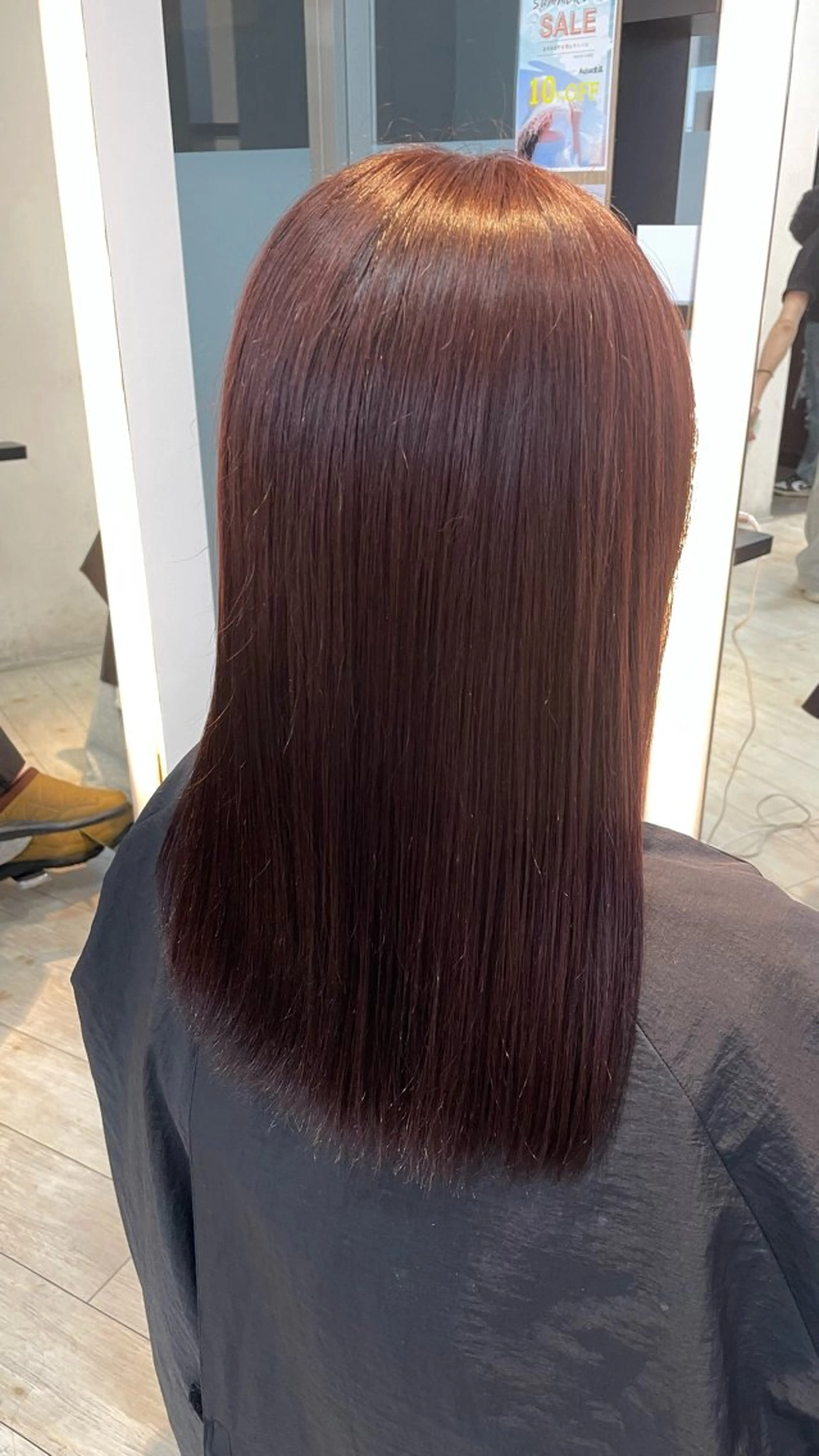 セミロング カラー ヘアカラー トリートメント ブリーチ/髪質改善/ ハイトーン/暖色のヘアスタイル