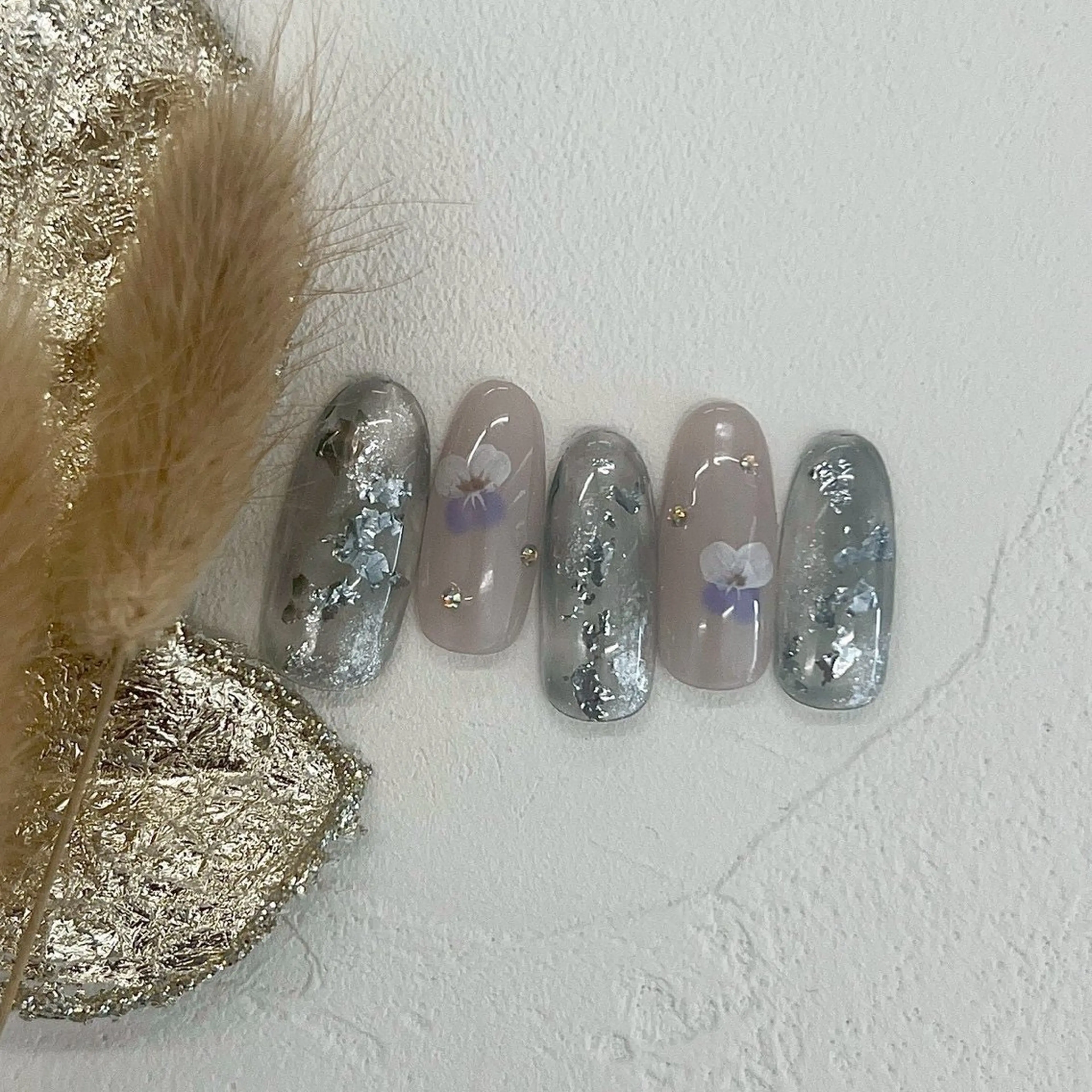 ネイル ⭐︎休業中の練習⭐︎ JNA認定講師髙橋のネイルデザイン