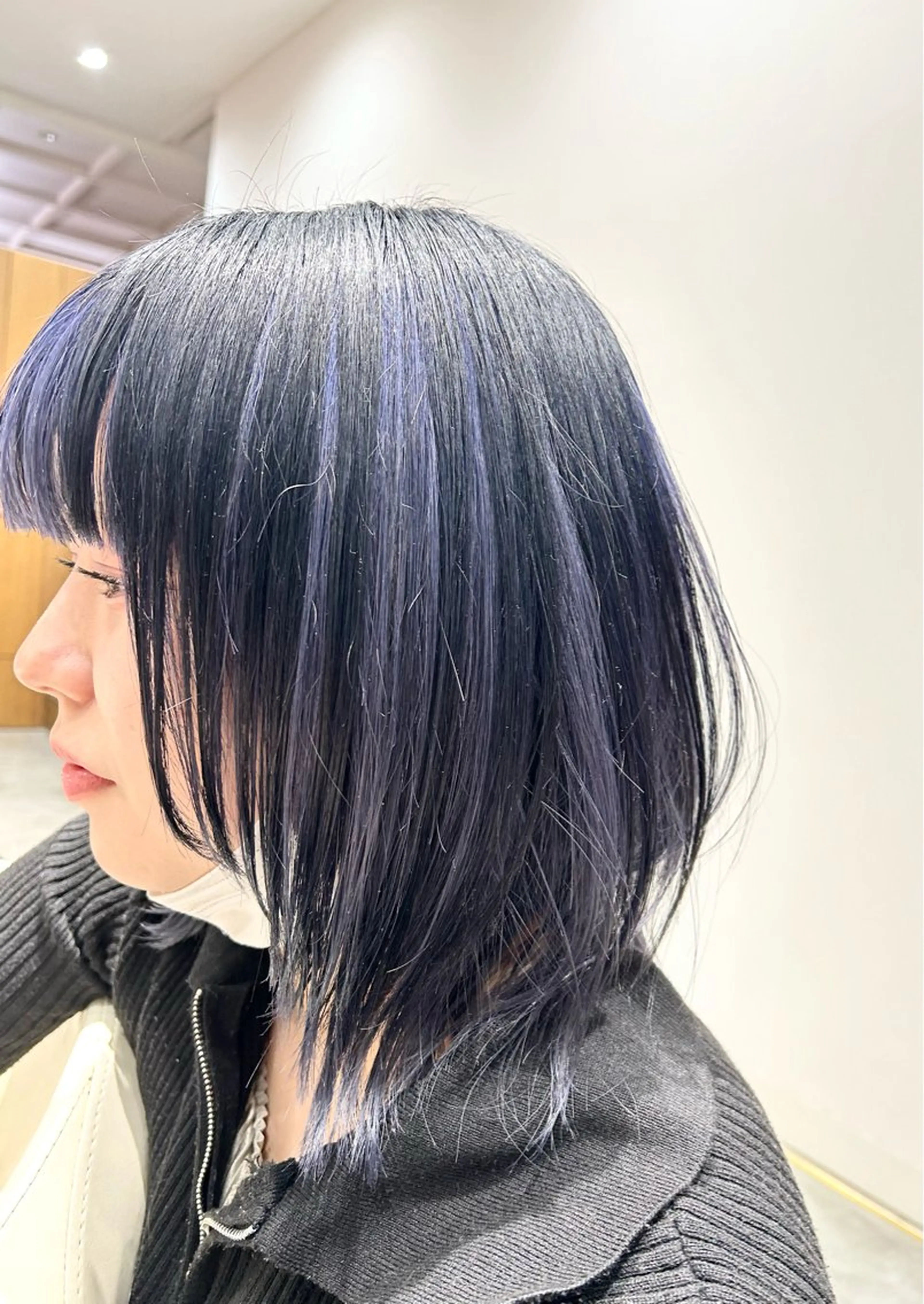 ミディアム カラー ネイビーカラー ufu所属・🫧KOWATA KASUMI🫧のヘアスタイル