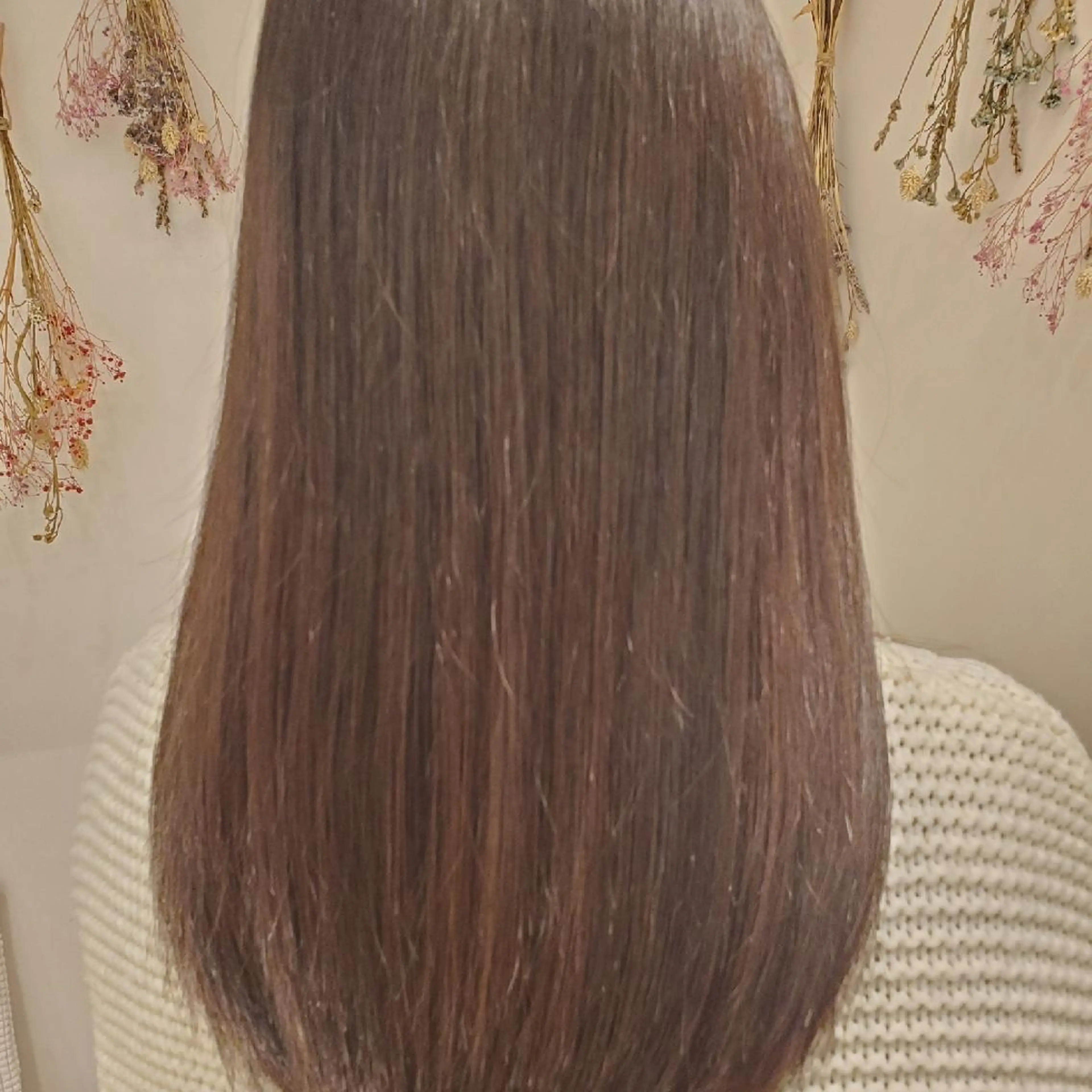 ロング 髪質改善 縮毛矯正 韓国レイヤー／髪質 改善カラー/れんのヘアスタイル