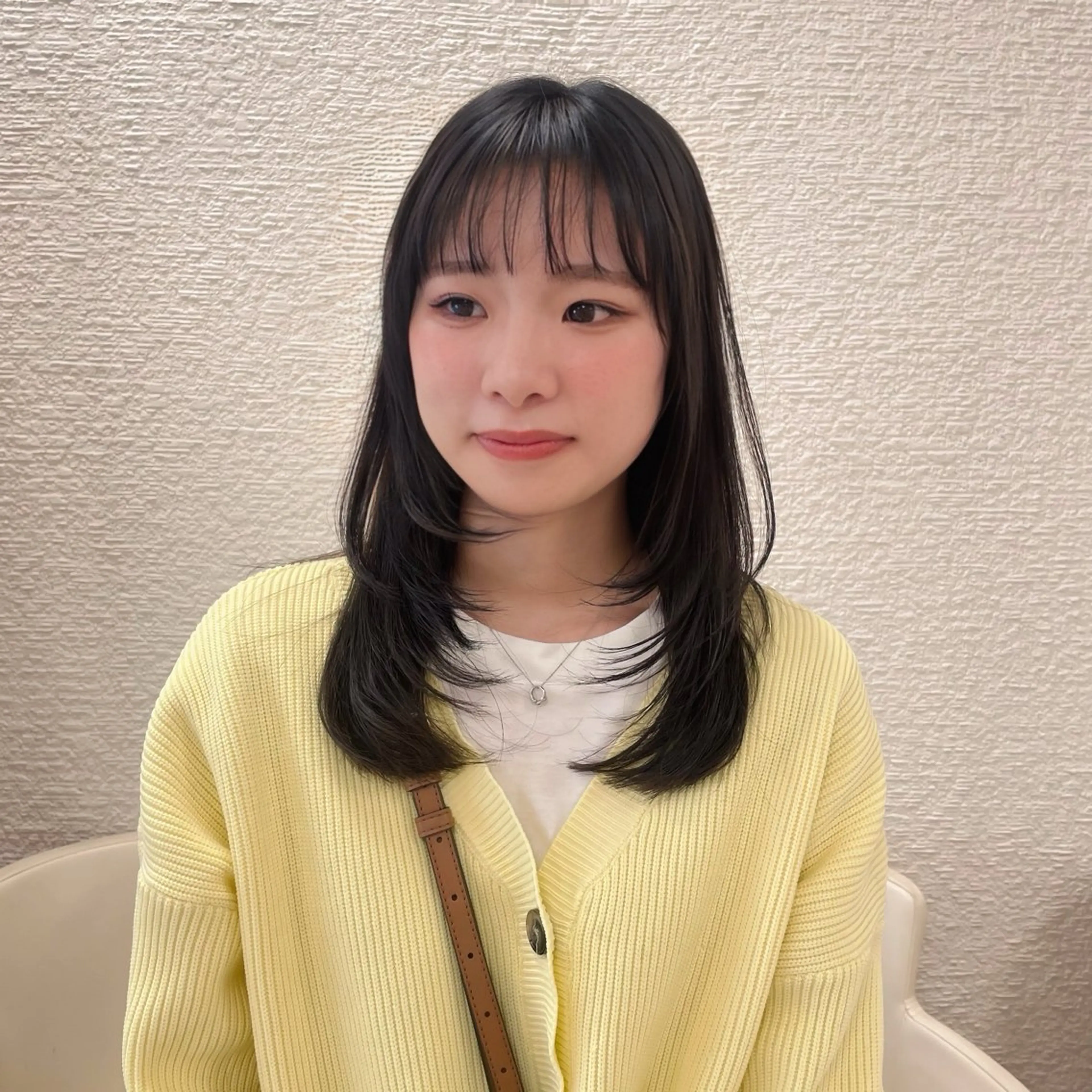 ロング カット 透明感ワンカラー🎀 レイヤー/AOのヘアスタイル