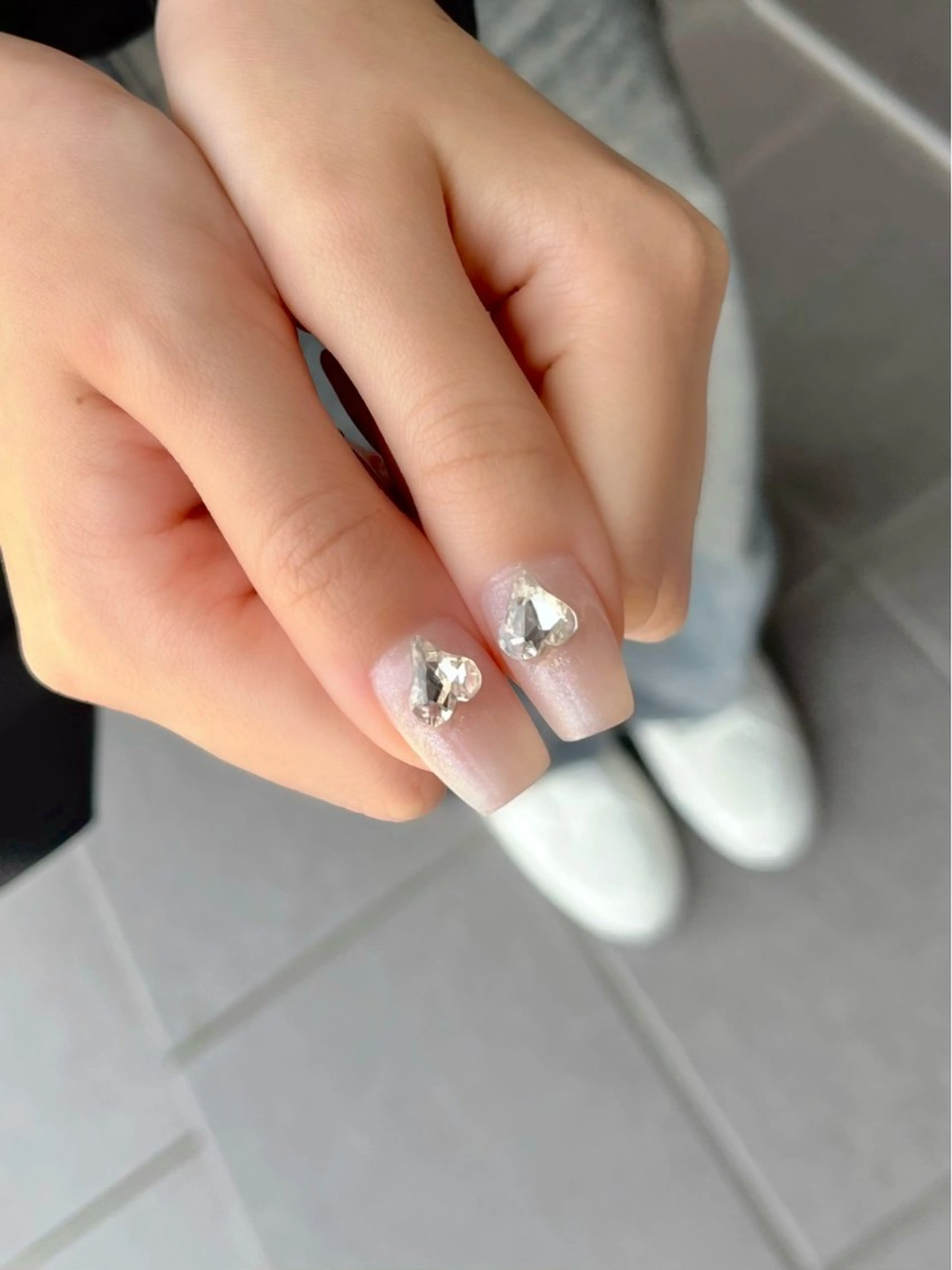 ネイル キラキラネイル マグネットネイル ワンカラーネイル スカルプネイル ワンホンネイル nine.🦋 YUKOのネイルデザイン