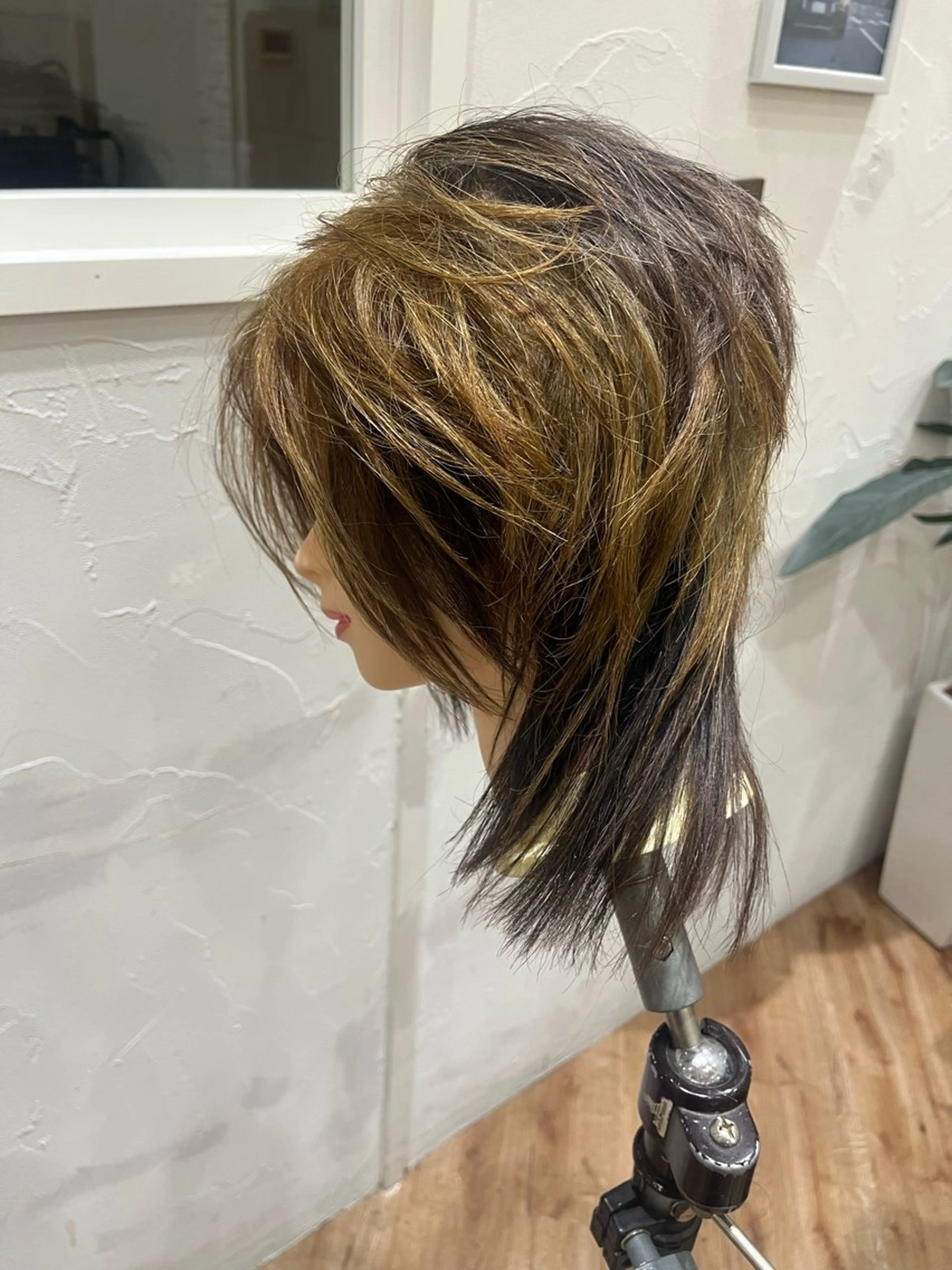 ミディアム カラー メンズ カット トリートメント 松下 倫子のヘアスタイル