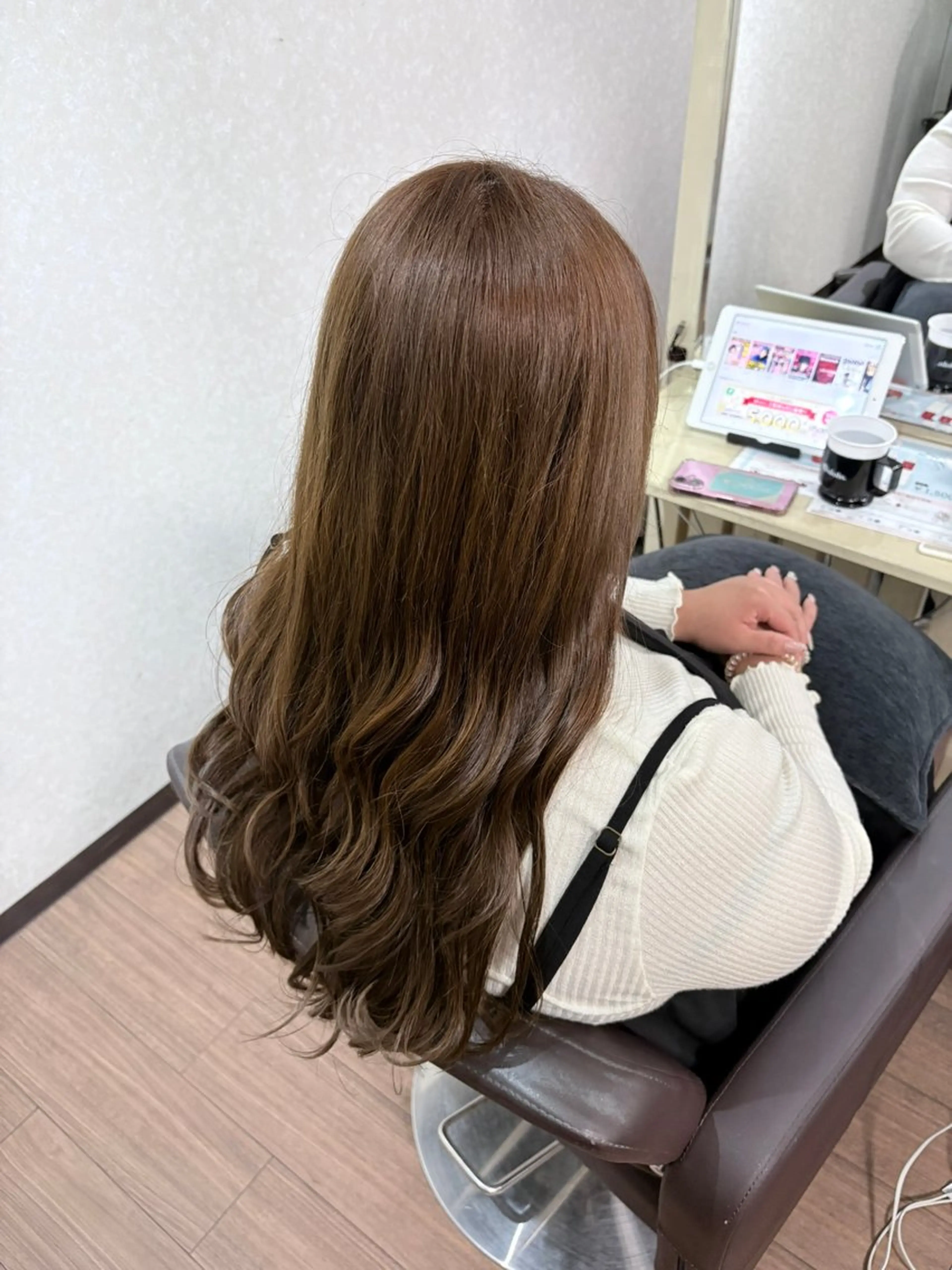 ロング ヘアカラー トリートメント Dote hair make 【ドォート】難波所属・井上 孝雄のヘアスタイル