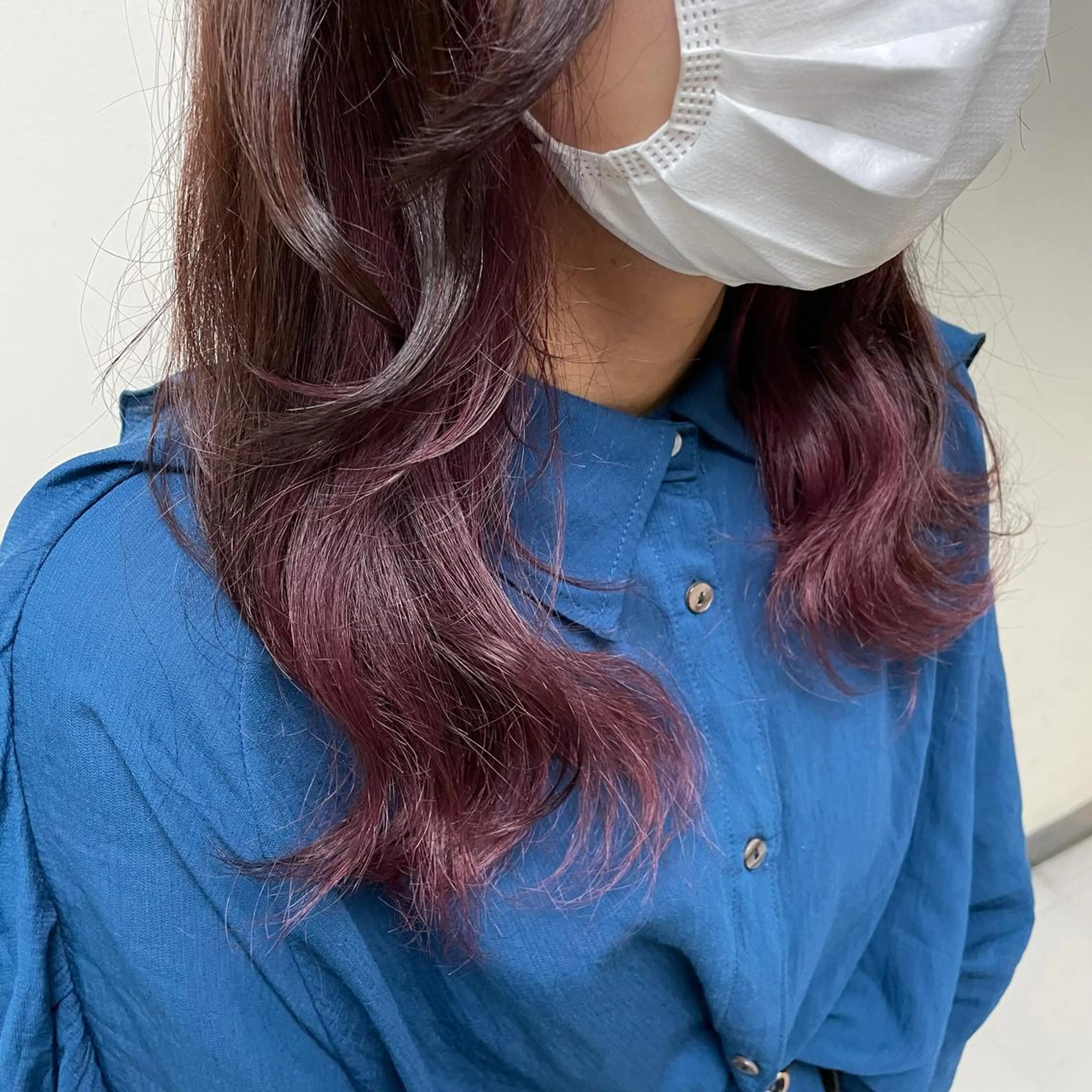 セミロング カラー ヘアアレンジ カット ヘアカラー トリートメント maoブリーチ無し 似合わせカラーのヘアスタイル