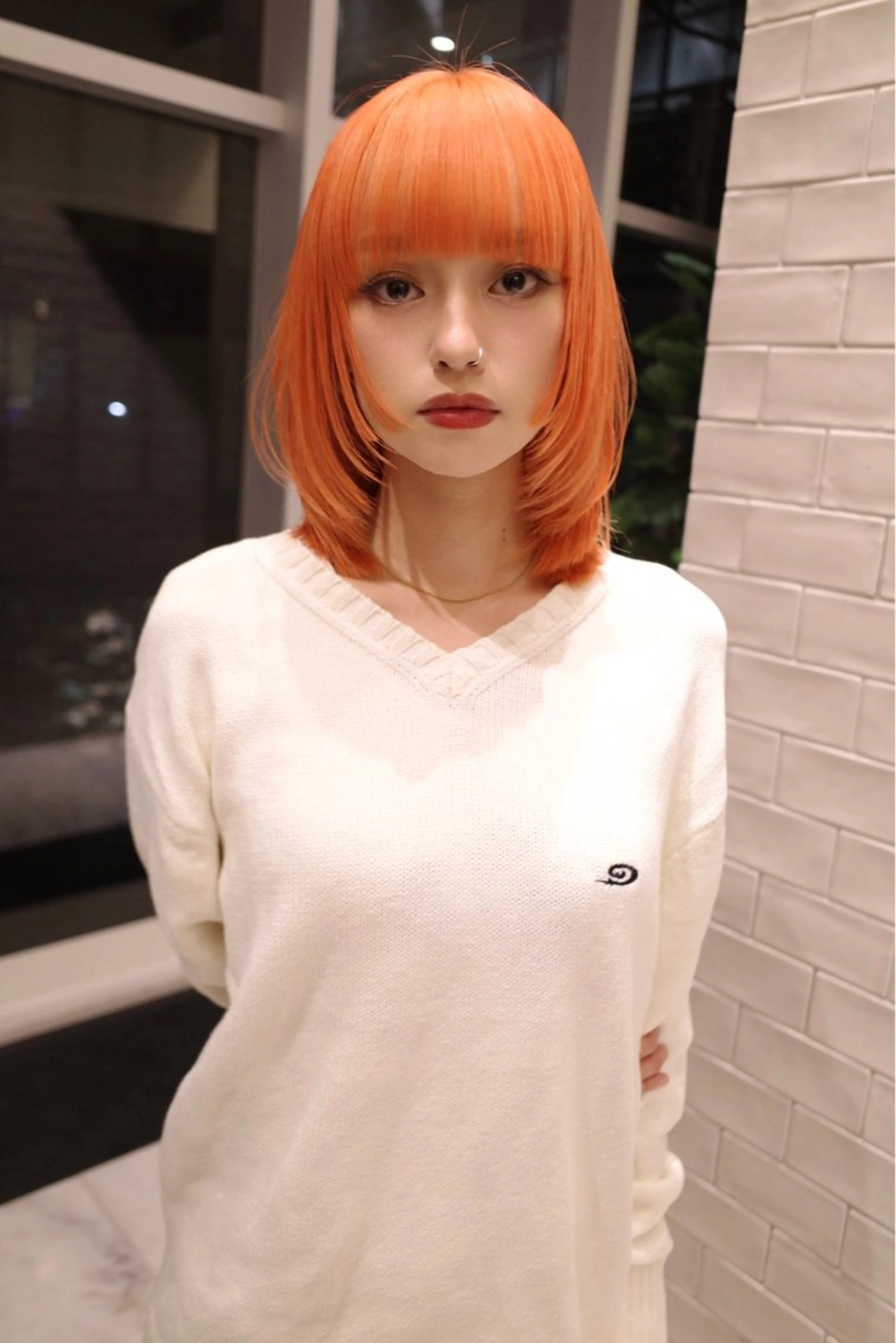 ショート カラー カット ヘアカラー トリートメント SALOWIN所属・ブリーチ✨ ボブ✨レイヤーのヘアスタイル