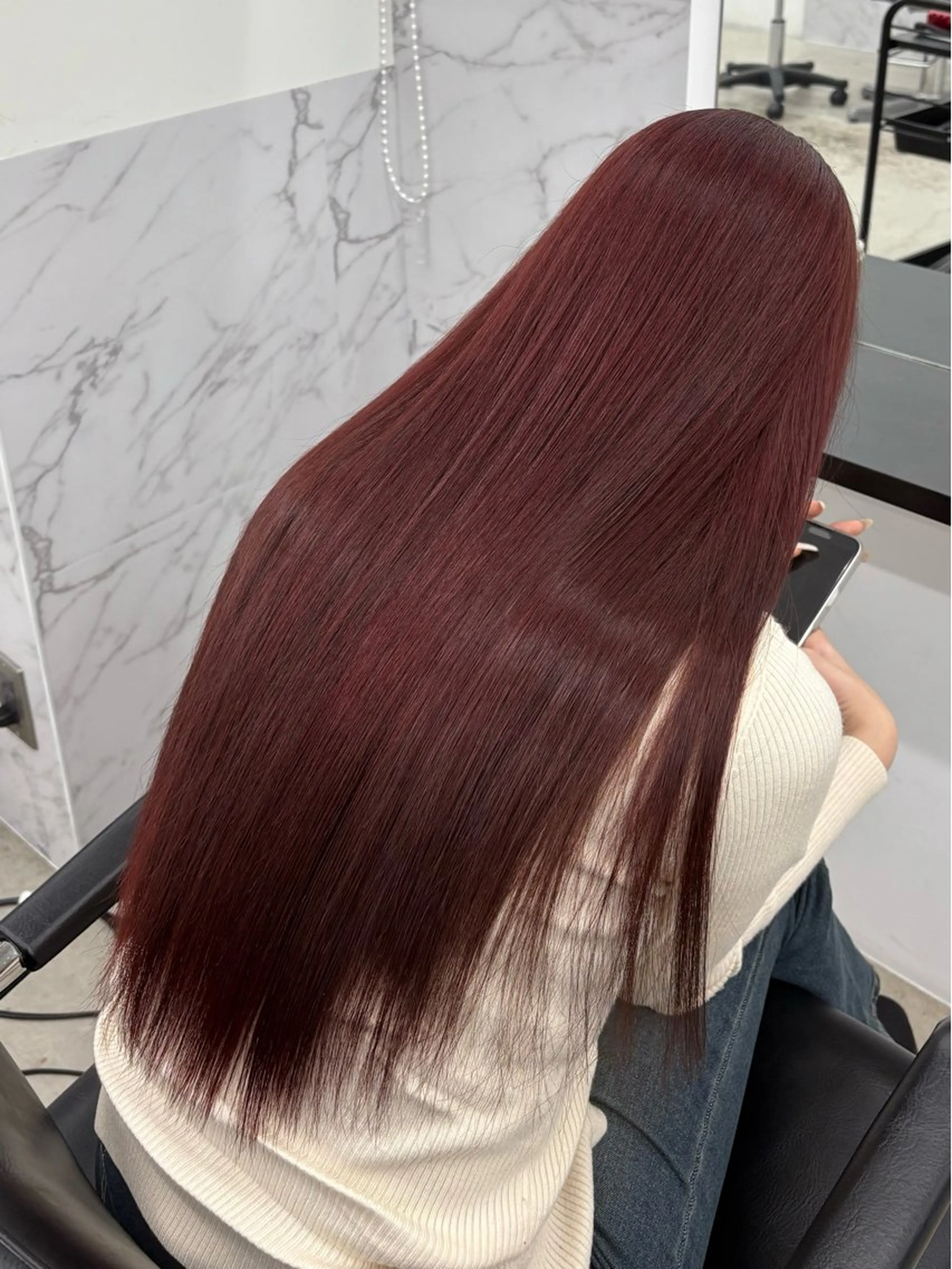 ロング カラー 八代 珠羽のヘアスタイル