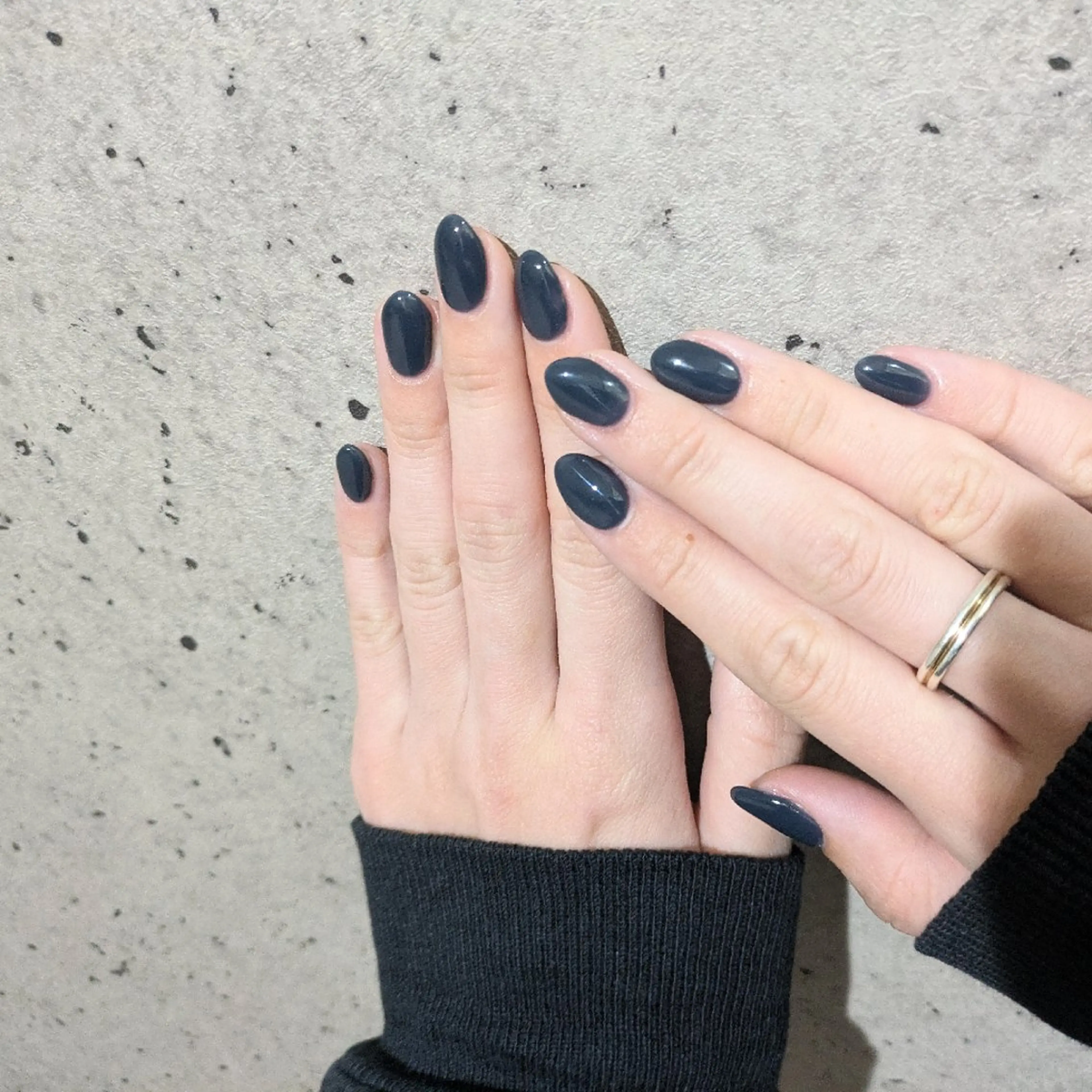 ネイル ネイビー ワンカラーネイル as.nail あやのネイルデザイン