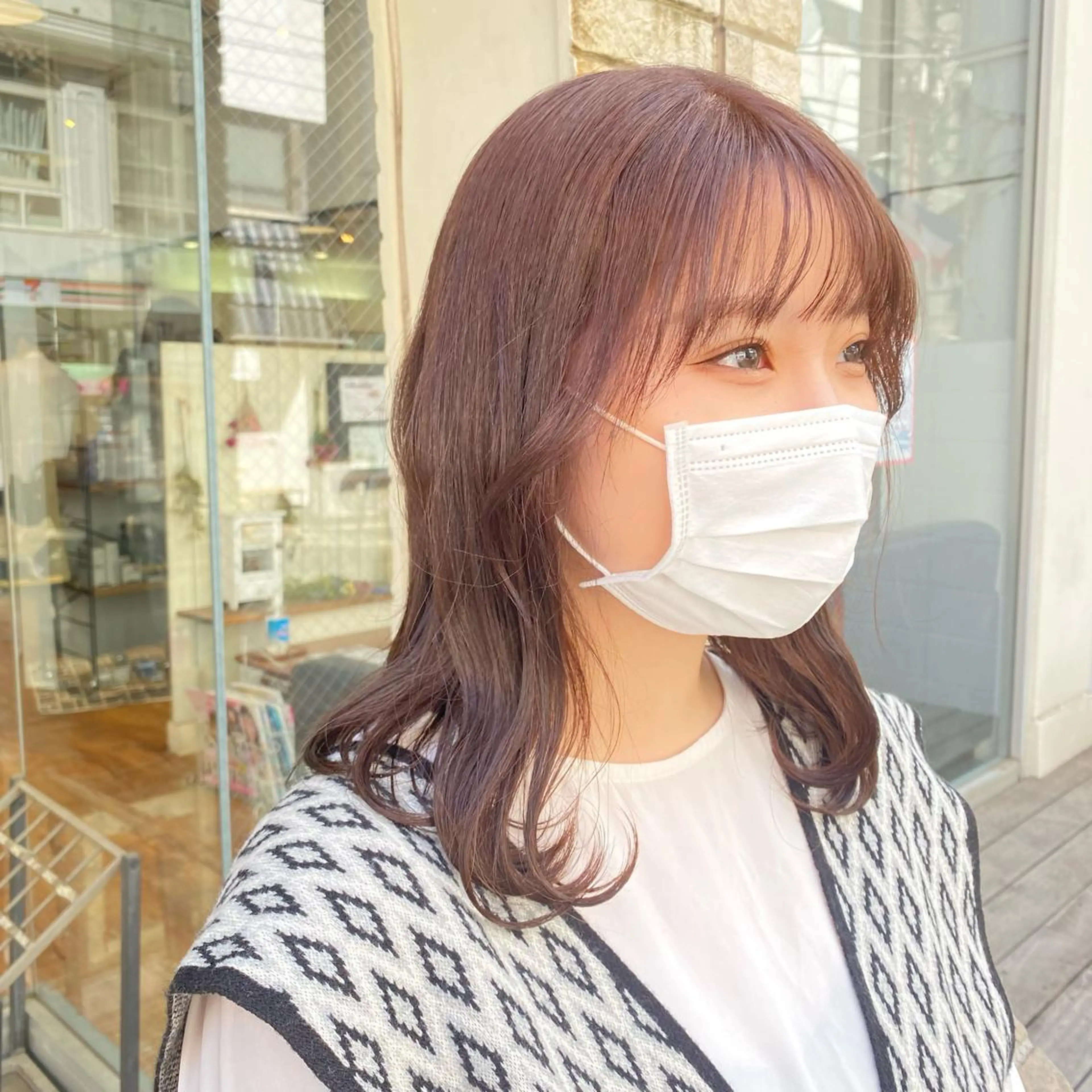 カラー ベージュカラー ブリーチ ダブルカラー ブリーチなしカラー ピンクカラー ヘアカラー rikako ✩ 大宮hips.*のヘアスタイル