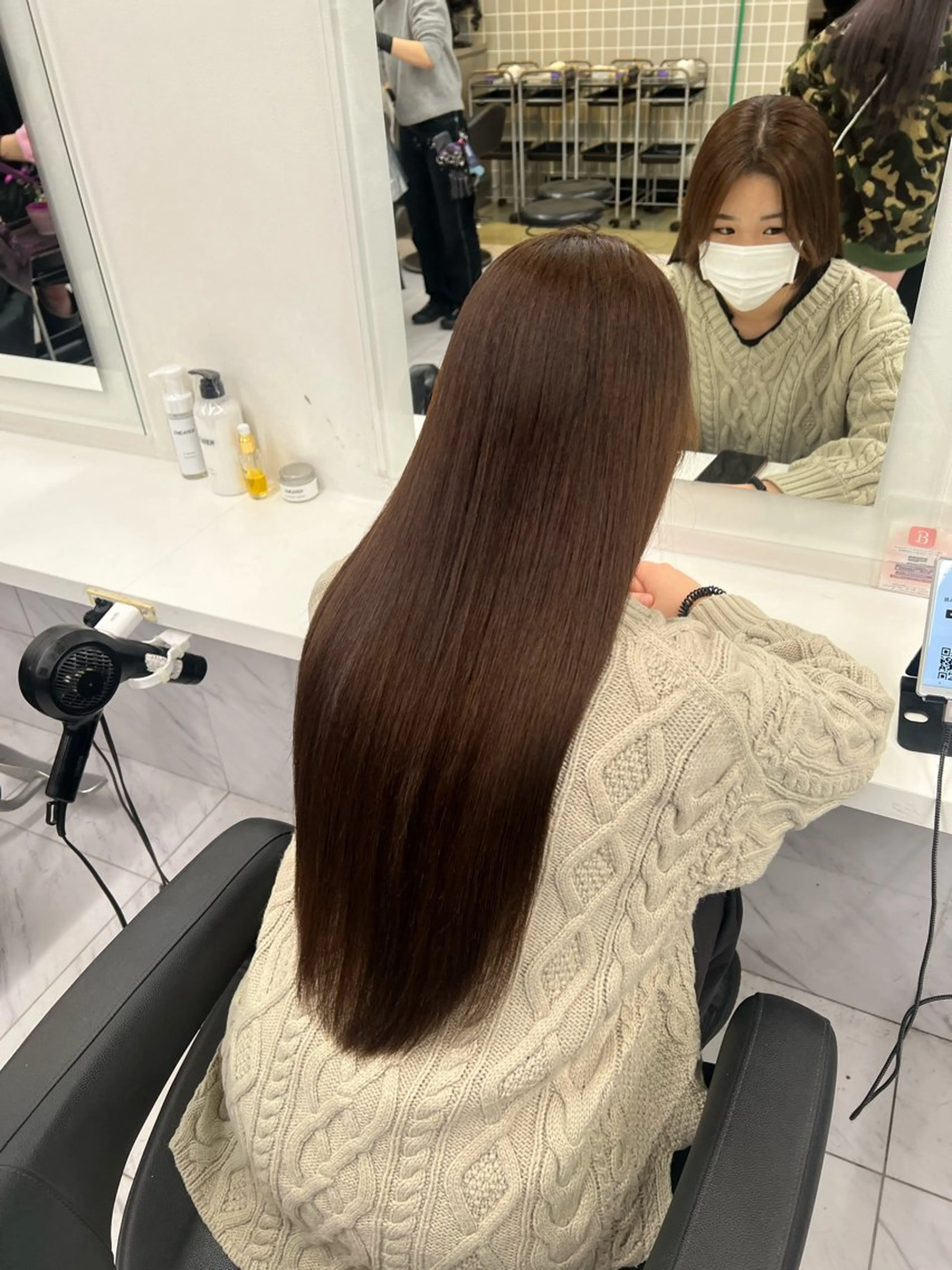 ロング カラー カット ヘアカラー 韓国レイヤーカット /REIのヘアスタイル