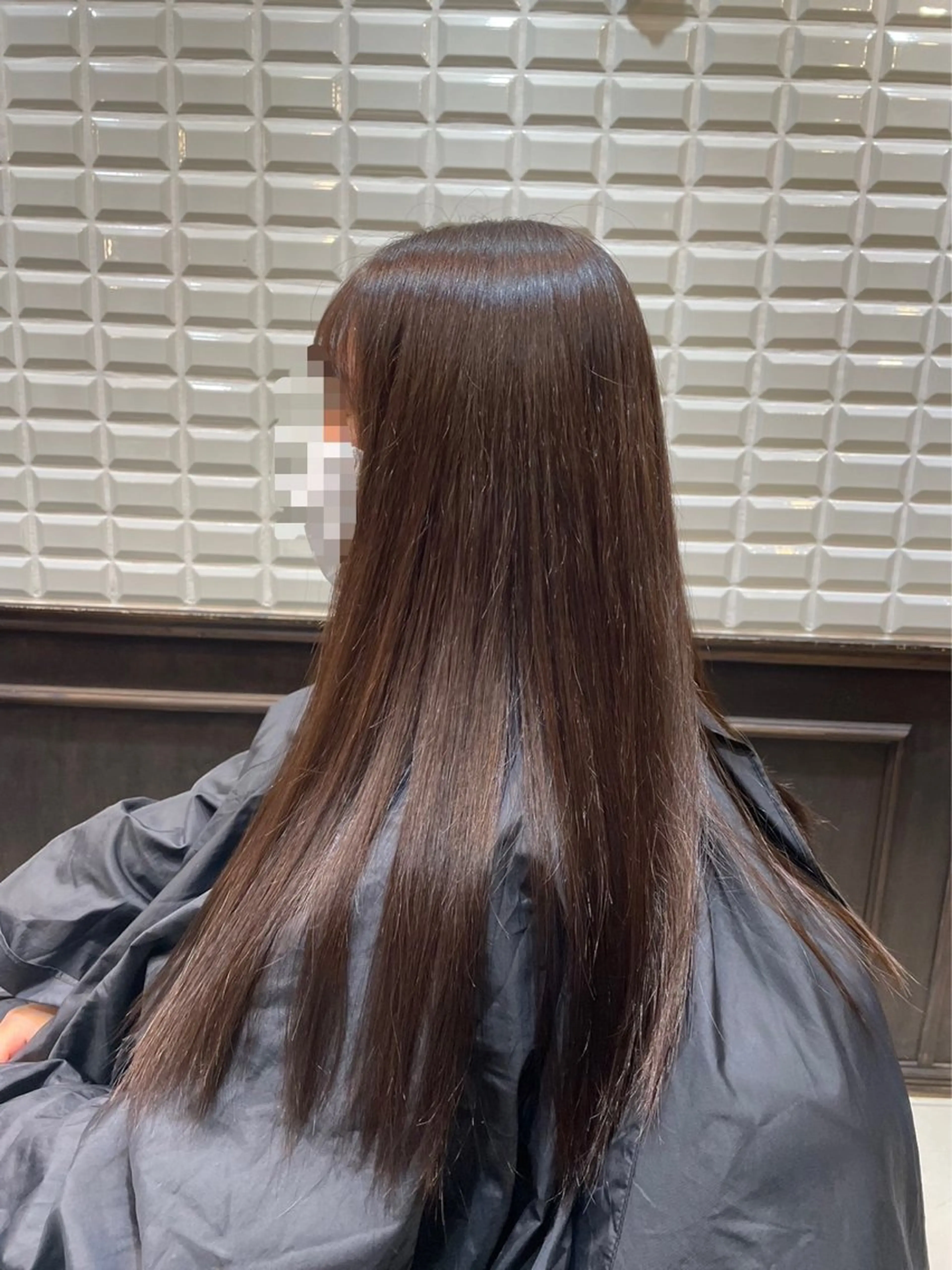 ロング カラー 波巻き、ツイスト パーマモデル募集中のヘアスタイル