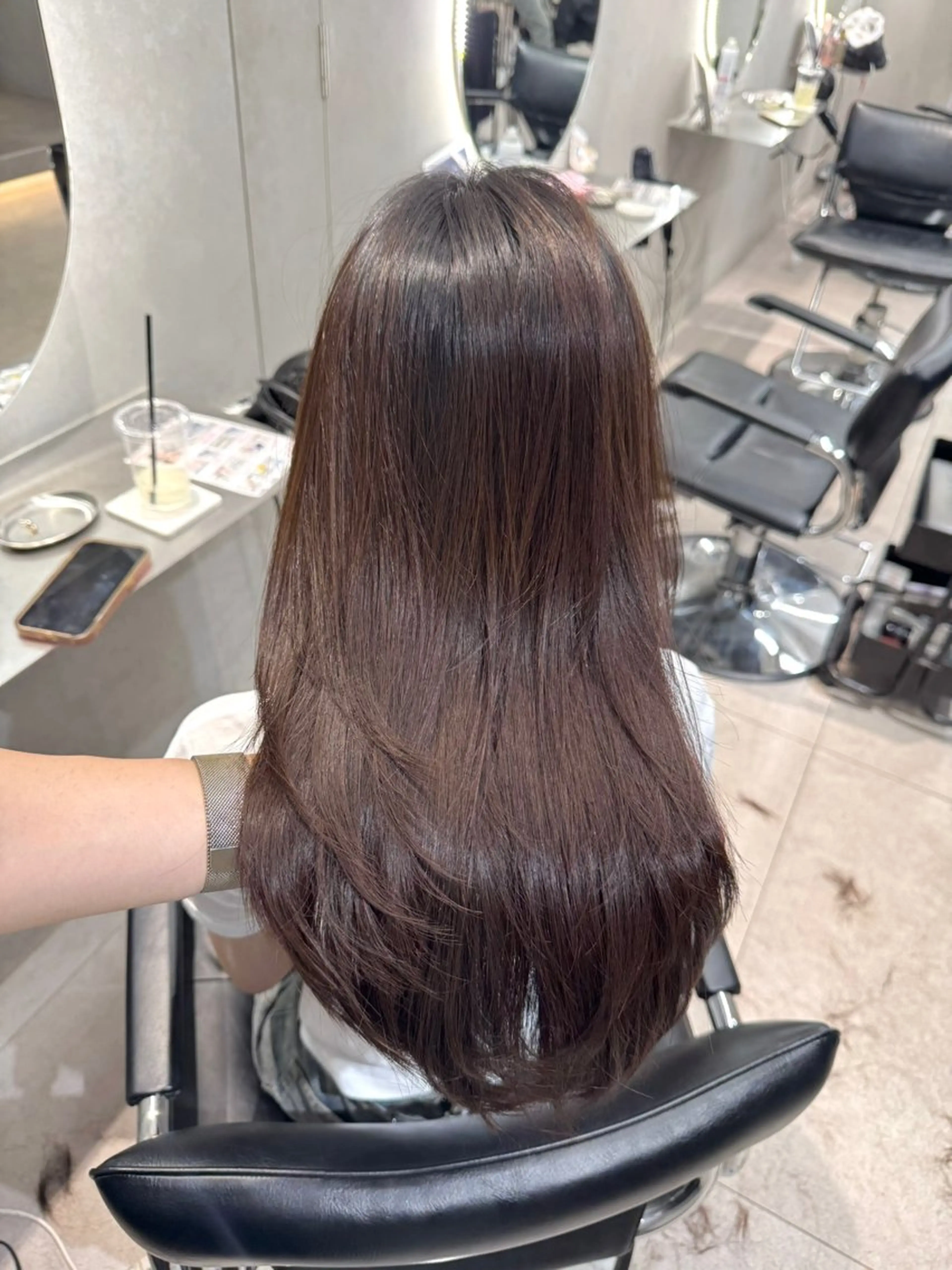 ロング レイヤーカット 💫ハイライト/レイ ヤー/原宿💫のヘアスタイル