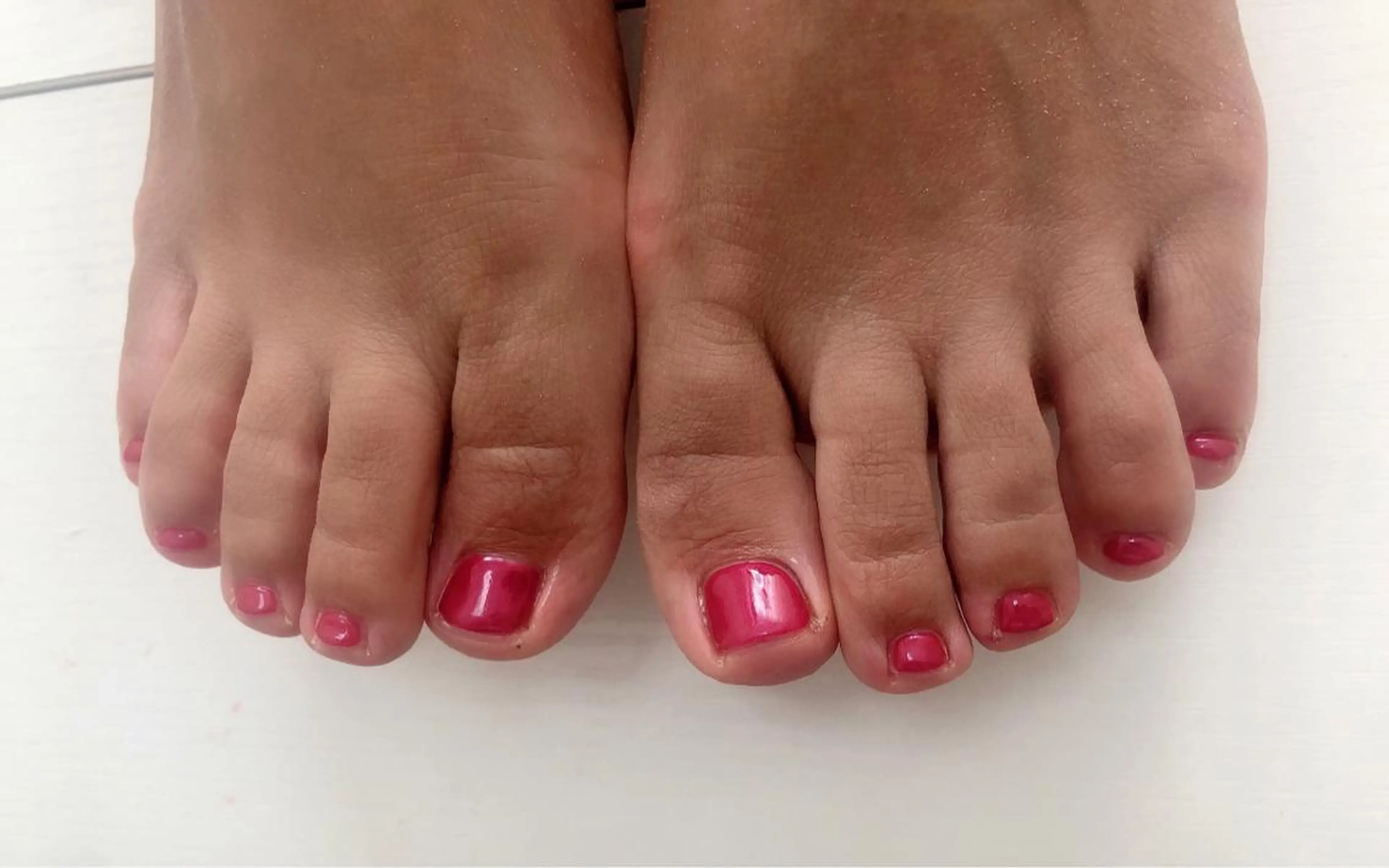 ネイル フットネイル ピンク フットネイル Mogu nail 二子玉川のネイルデザイン