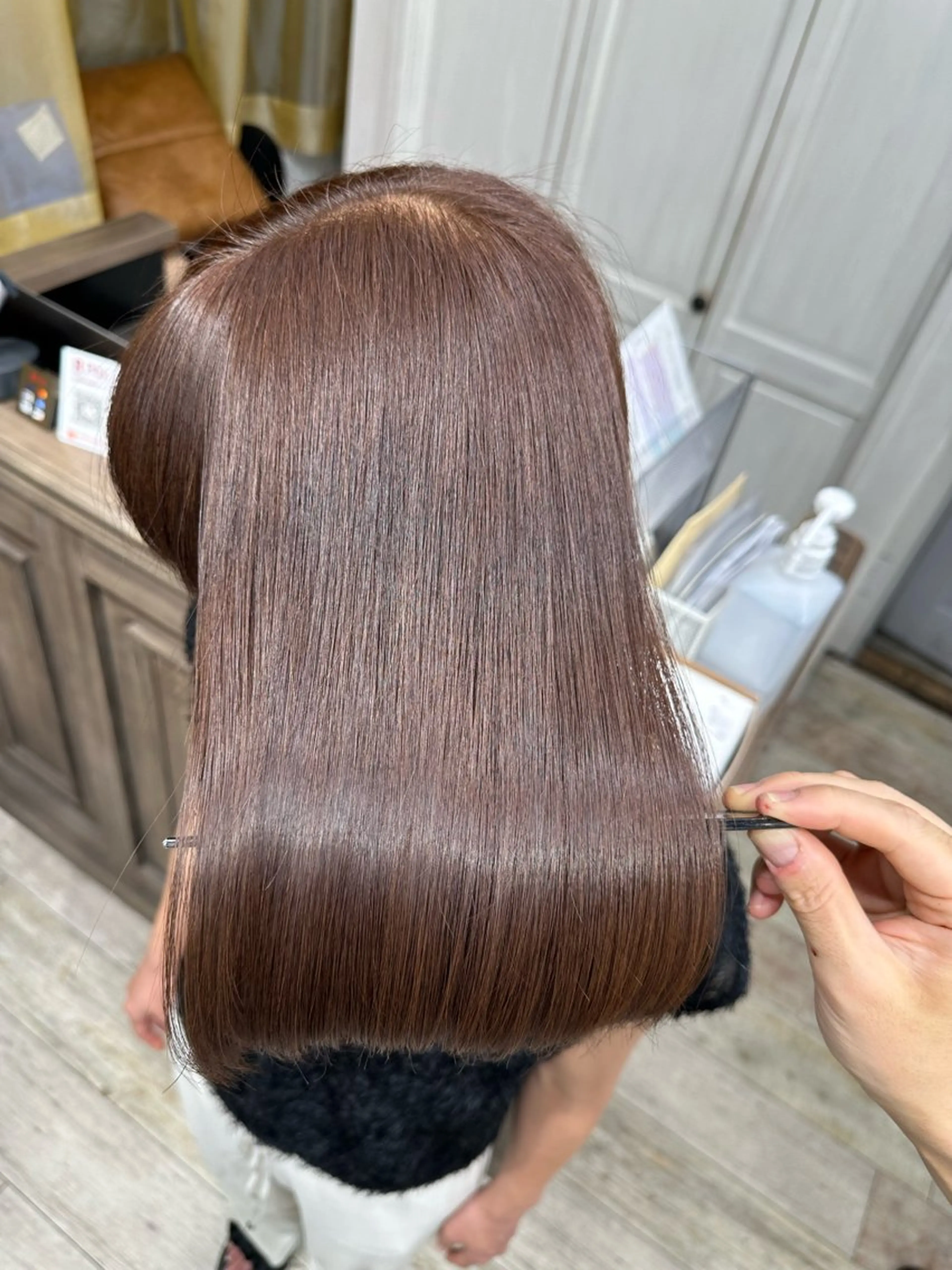 ロング カラー レイヤーカット 髪質改善専門店 Adele 青山所属・白髪ぼかし/レイヤー 青山/ヒロキのヘアスタイル