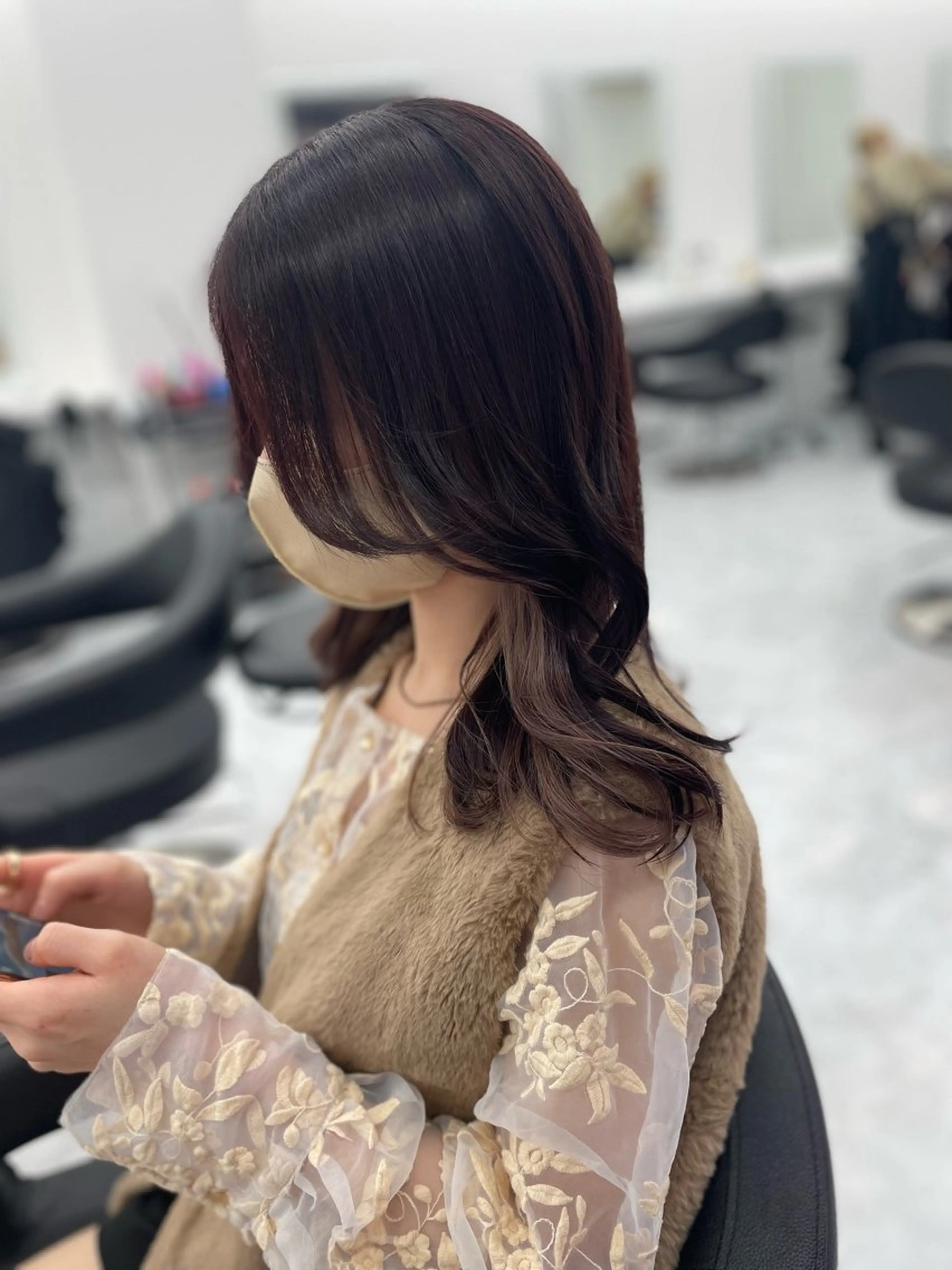 ミディアム 🤍韓国トレンド ヘア🤍miku🤍のヘアスタイル