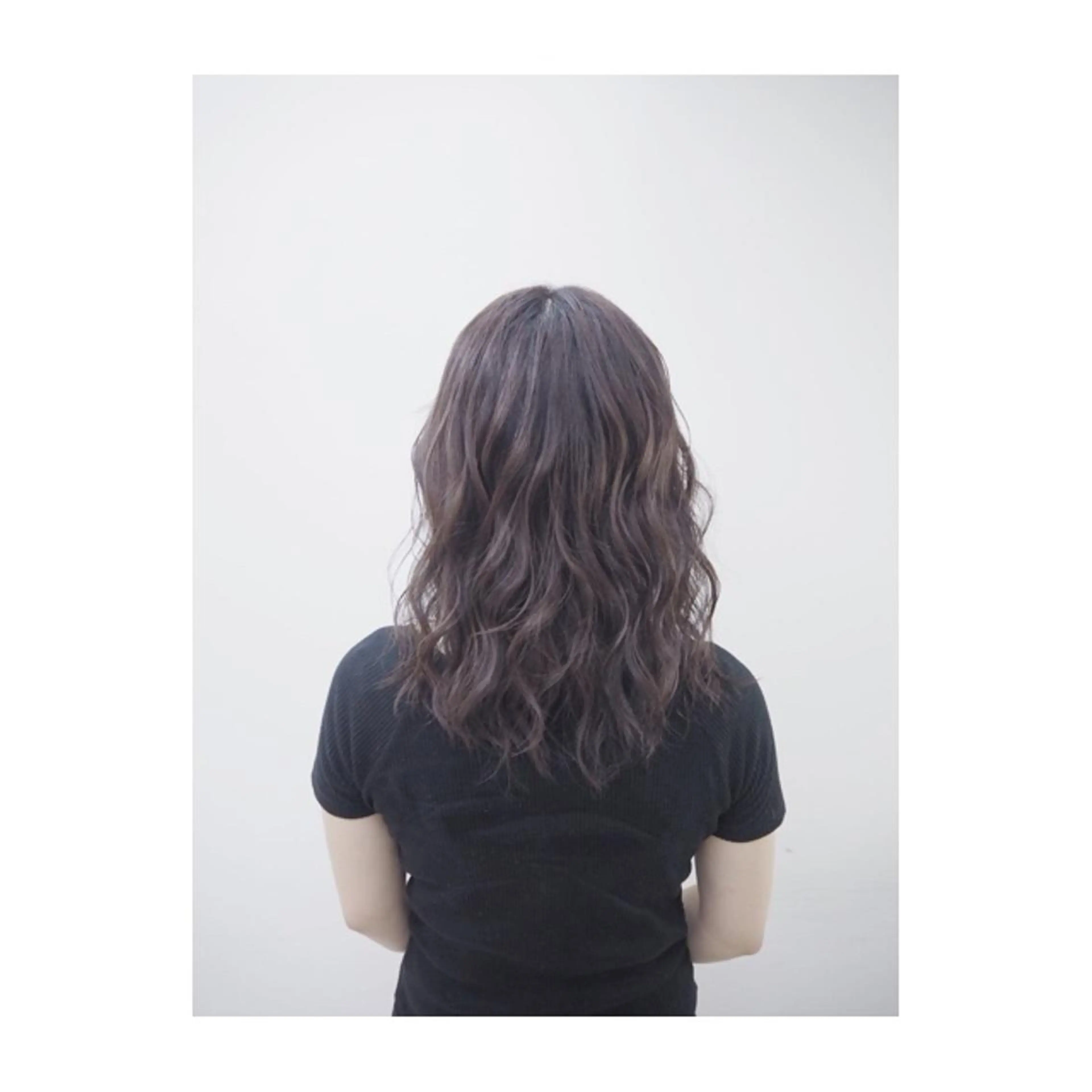 セミロング カラー 永岡 鉄平のヘアスタイル