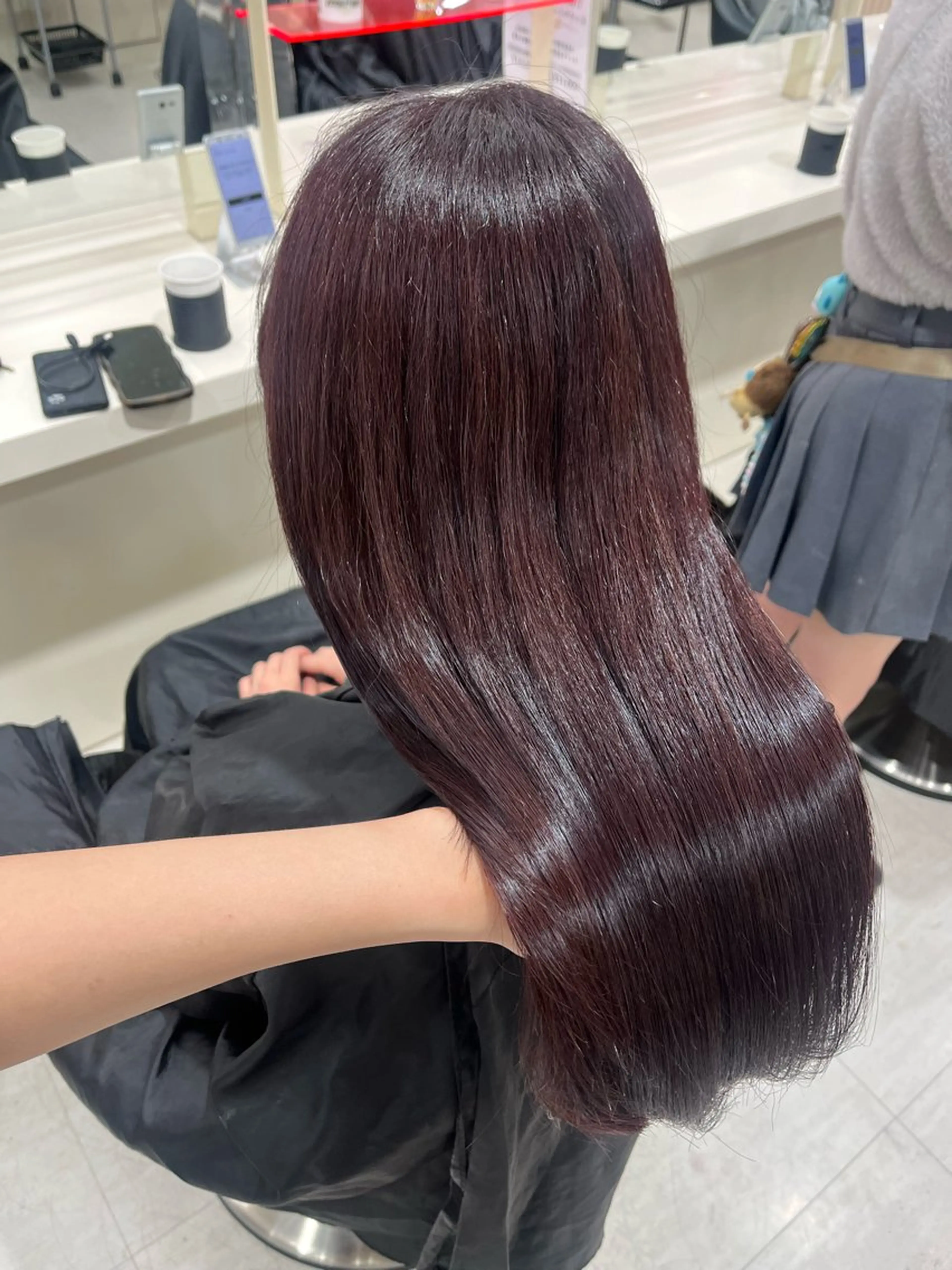 ロング カラー ブリーチ ブラウンカラー ダブルカラー ラベンダーカラー ブリーチなしカラー 大人上品ベージュ 🎀HARUNAのヘアスタイル
