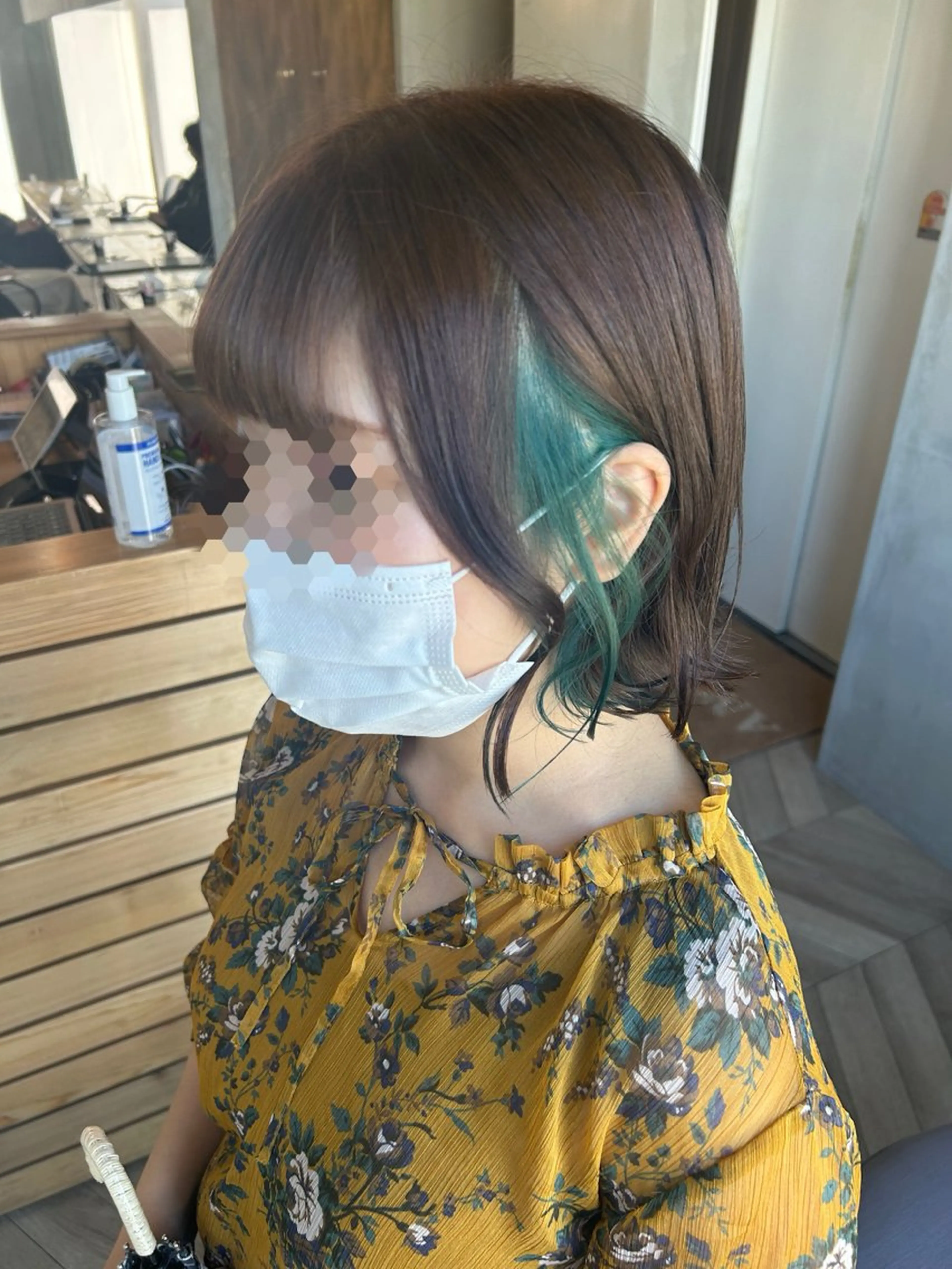 ミディアム ボブ ANGELICA難波 yu-naのヘアスタイル