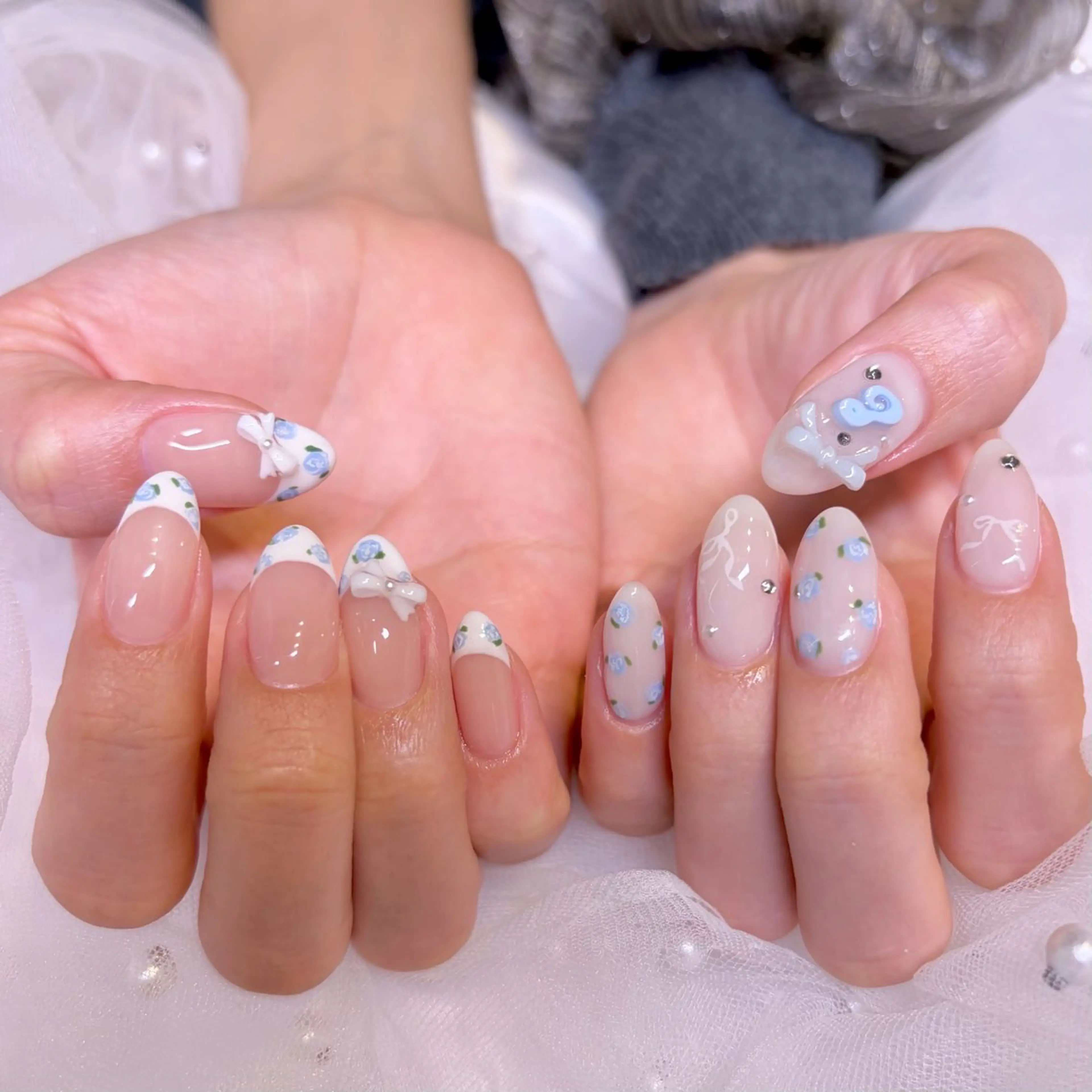 ネイル 春ネイル ハンドネイル nail salon e'mu💐のネイルデザイン