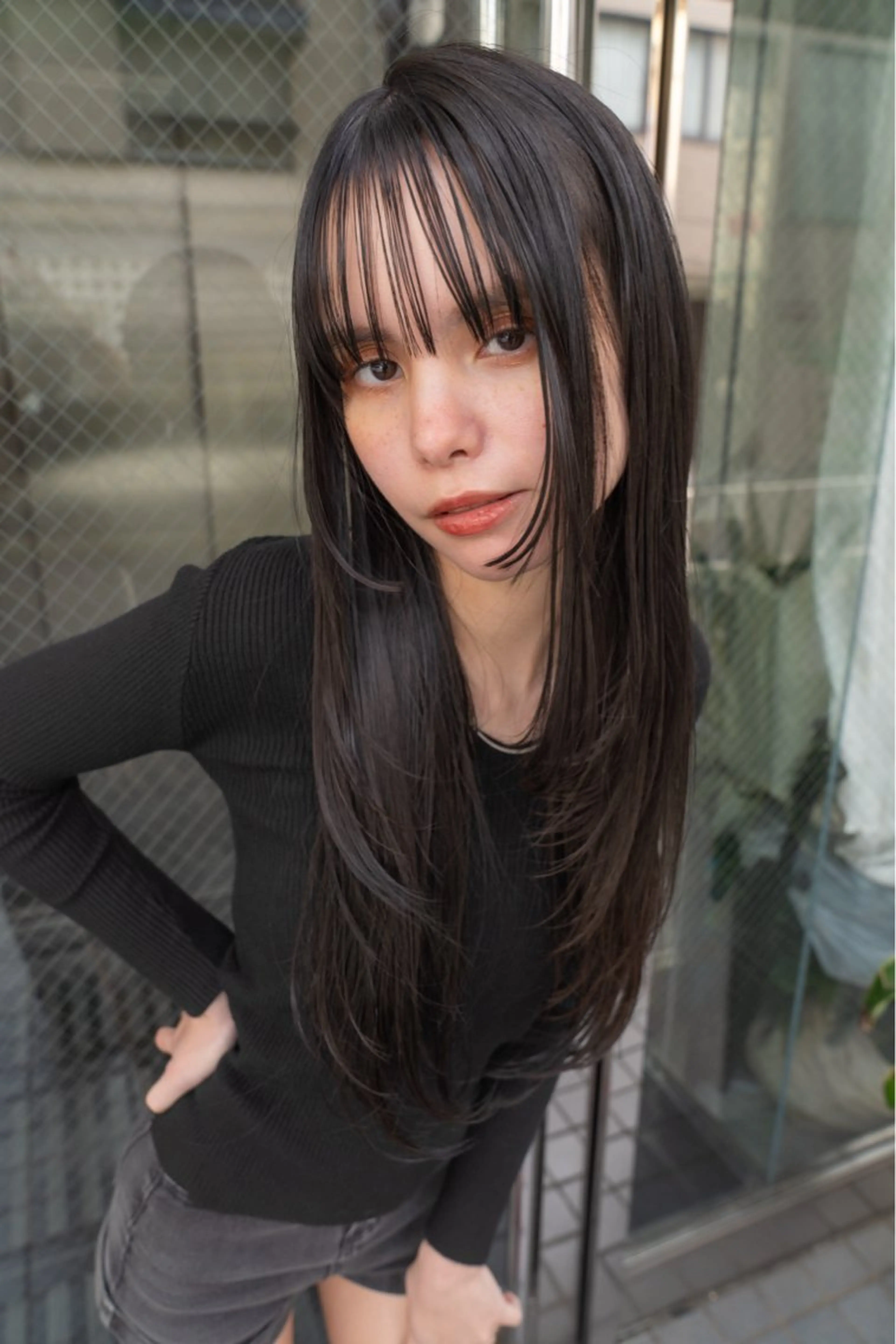 セミロング 顔まわりレイヤー 顔周りカット レイヤーカット シャギー ワンホンレイヤー カット ヘアカラー トリートメント GO TODAY 原宿本店所属・🎁曲がる縮毛矯正 /DAIKIのヘアスタイル