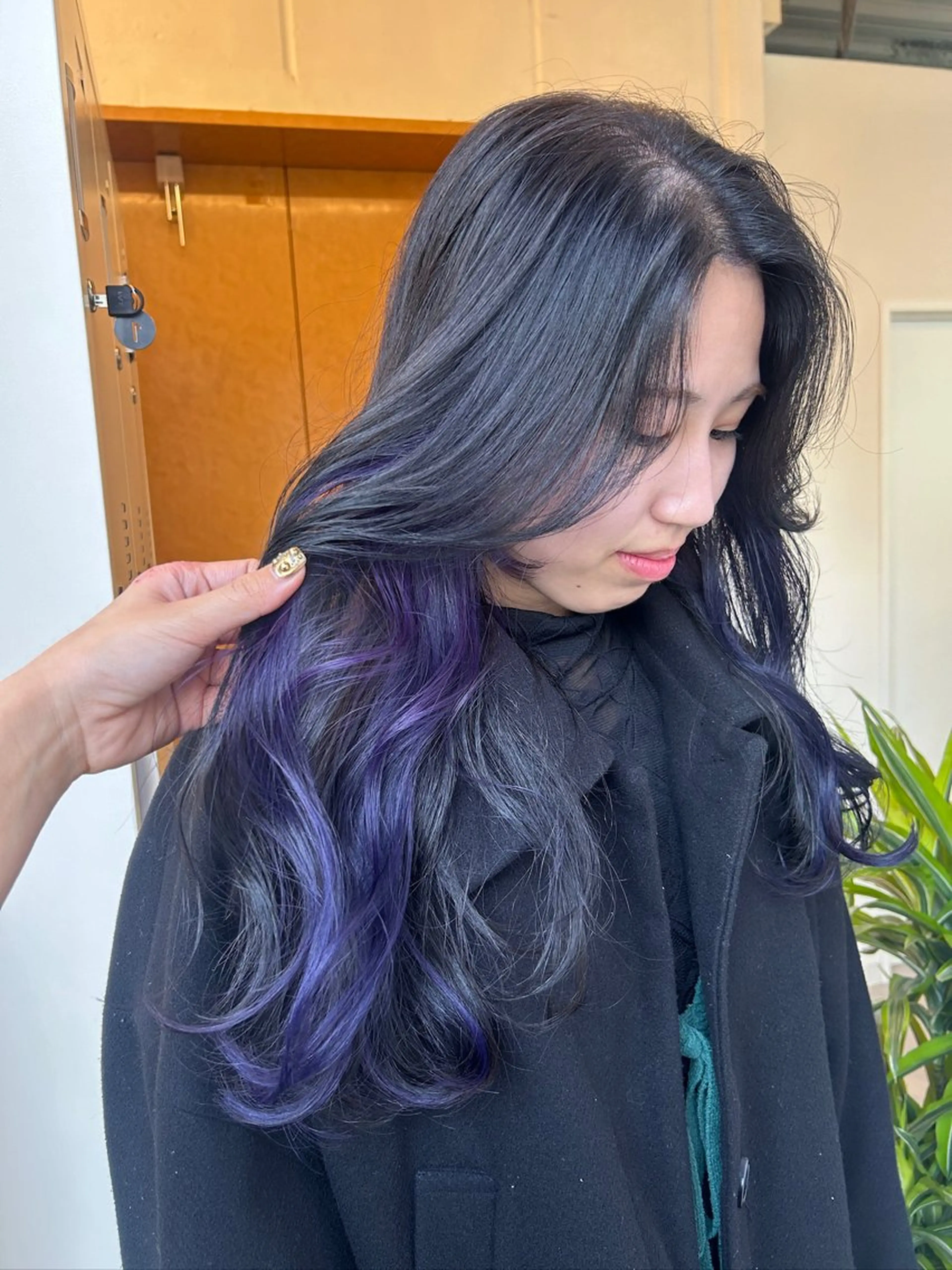 ロング ヘアカラー トリートメント レイヤーカット/ 透明感カラーmikuのヘアスタイル